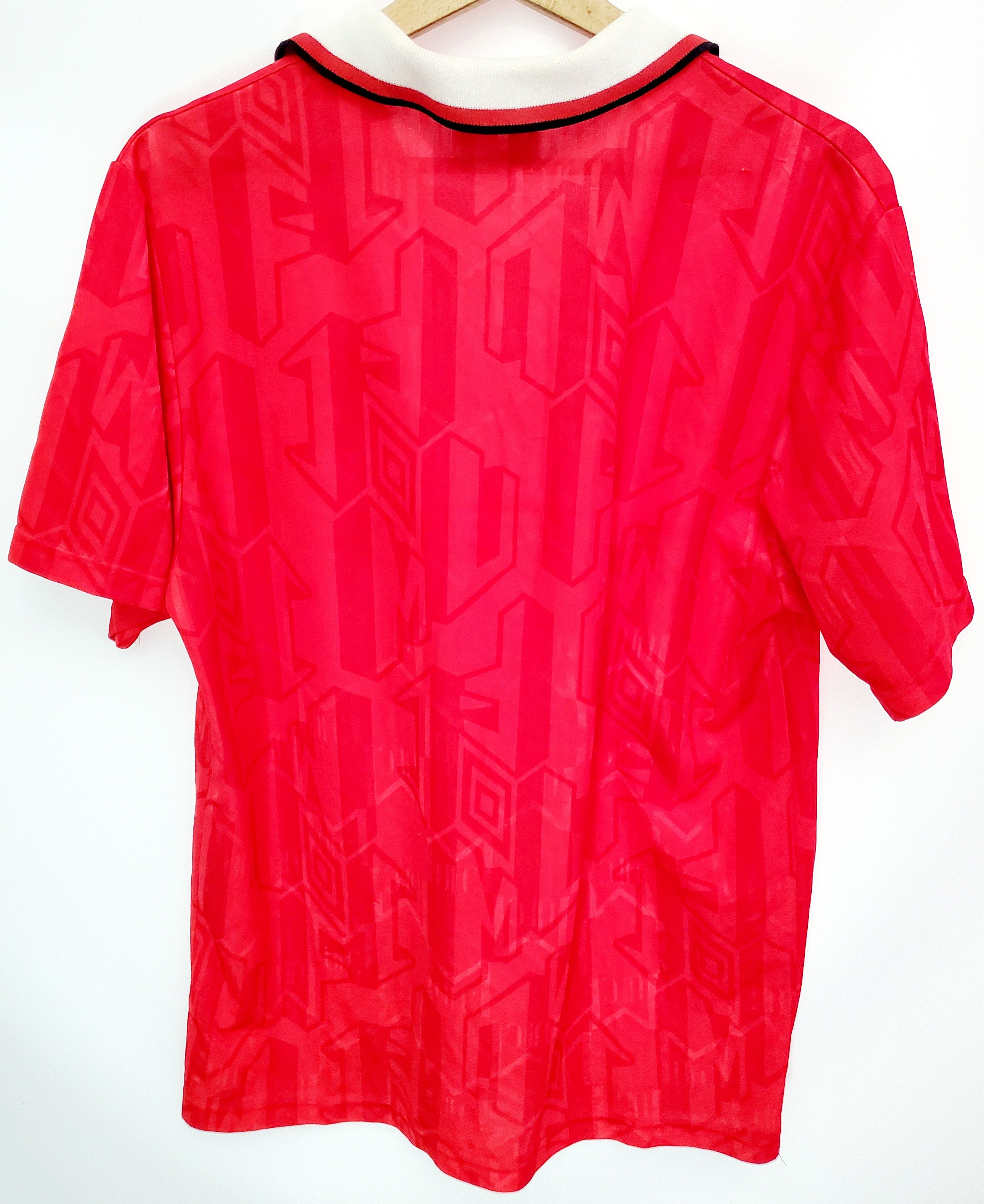 Umbro × Vintage Umbro 1992-94 Manchester United Home Soccer jersey M Size US M / EU 48-50 / 2 - 6 Thumbnail