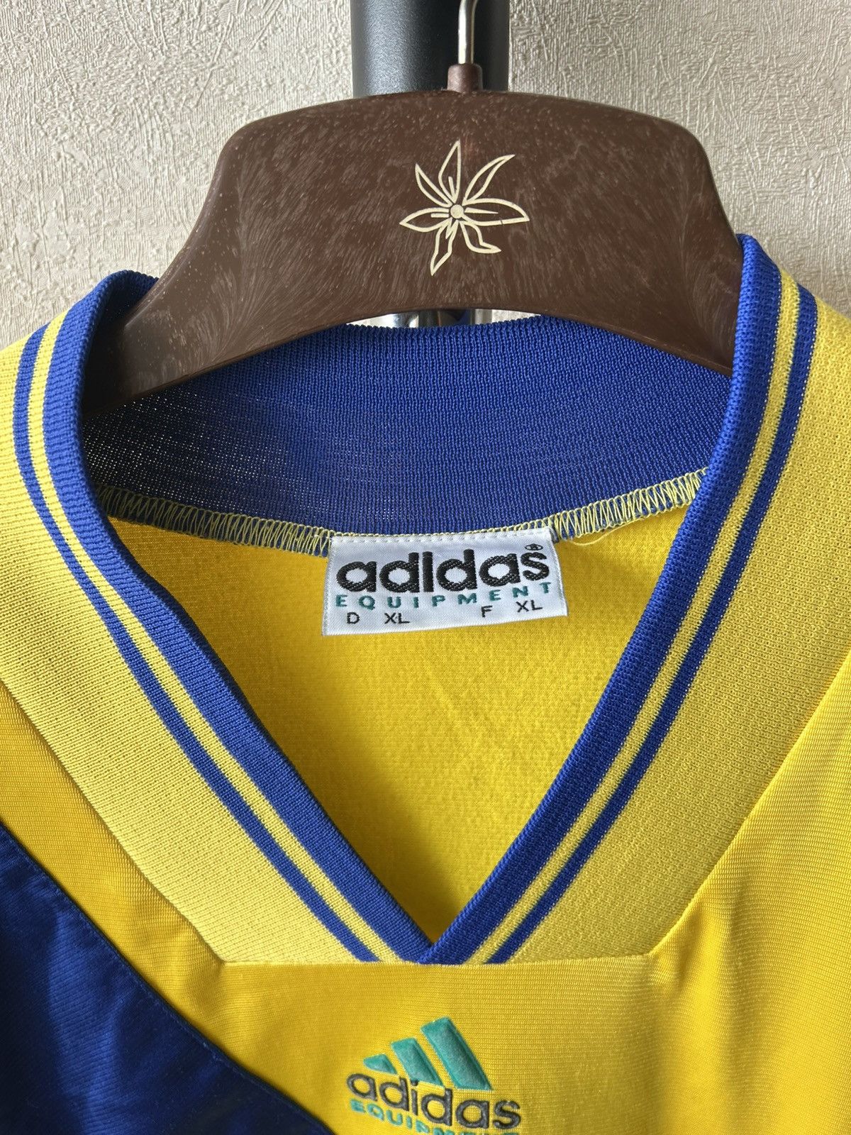 Adidas Vintage 90s Adidas Equipment Y2K Soccer Jersey Size US XL / EU 56 / 4 - 7 Thumbnail