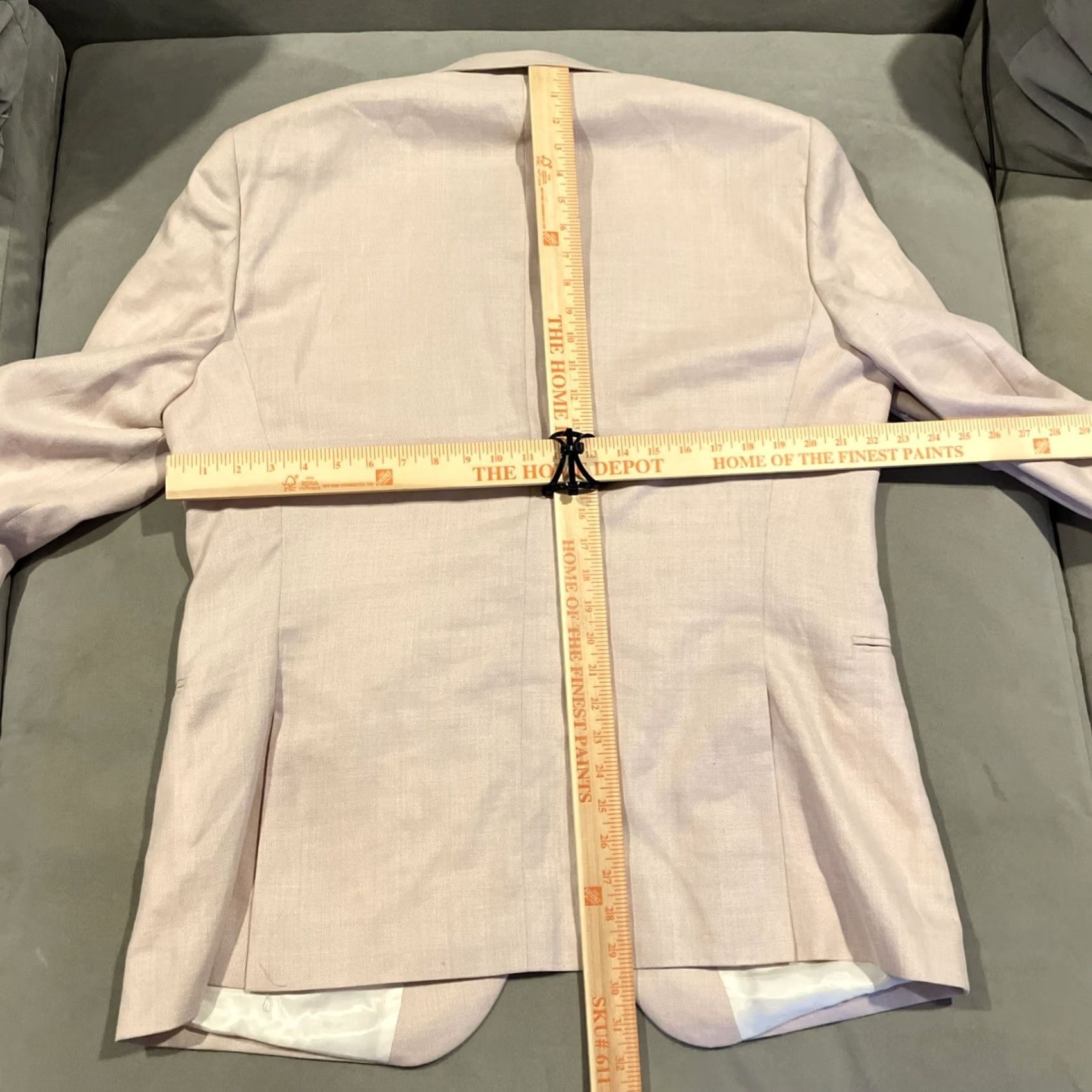 Reiss Reiss Blazer Slim Fit 46 Men Pink Silk Wool Blend Melody WOW Soft Pink Blazer 46 Mens Size 46R - 7 Thumbnail