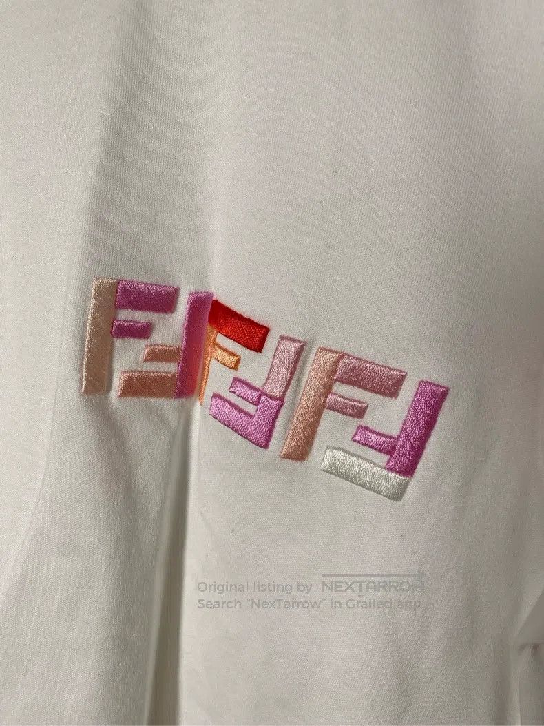 Fendi Fendi Pink letter logo short sleeve Size XS / US 0-2 / IT 36-38 - 3 Thumbnail