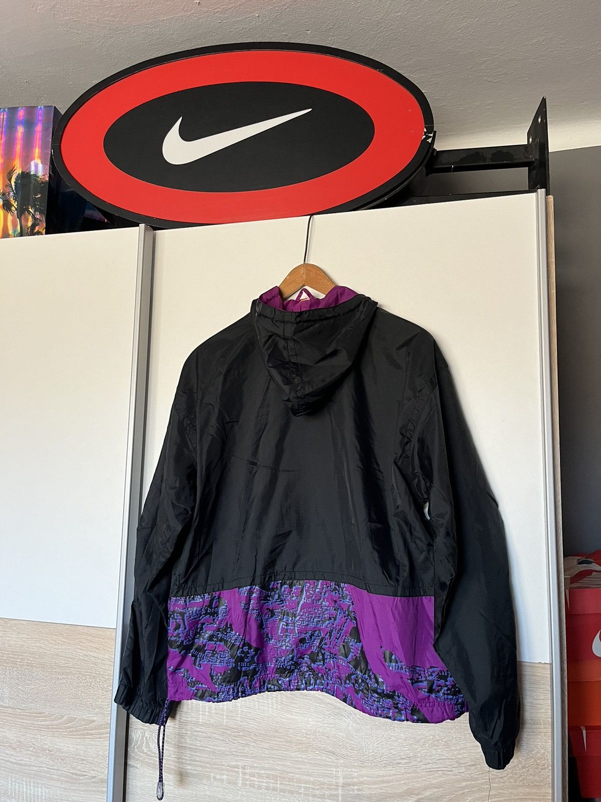 Nike × Vintage Vintage 1980 Nike 1/2 Zip Up Anorak Jacket Parachute Opium x Size US S / EU 44-46 / 1 - 8 Thumbnail