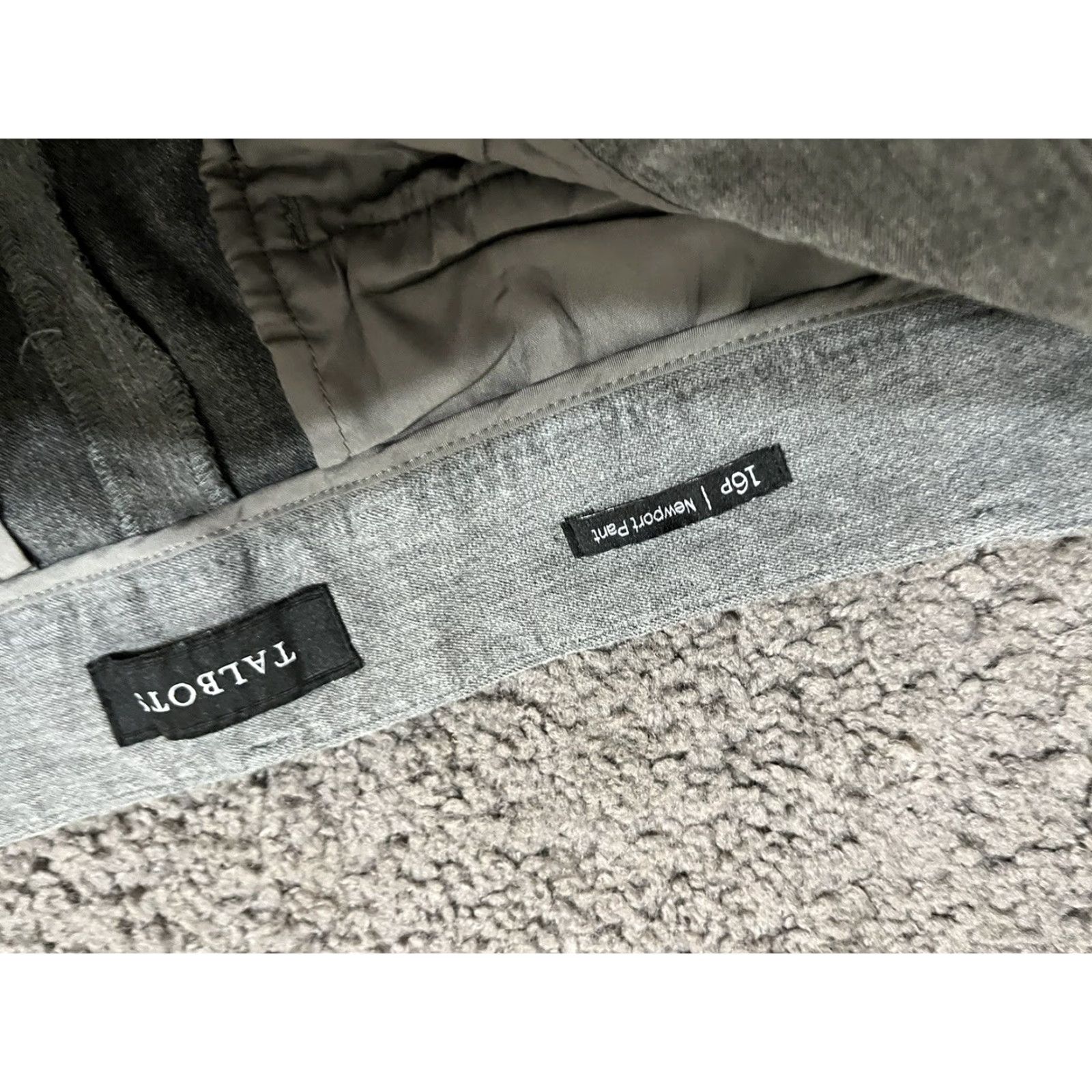 Talbots VINTAGE Talbots The Weekend Chino Pants 16P Gray Cropped Hemmed Flat Front Pants Womens Petite 21in Inseam Size 38" / US 16 / IT 52 - 5 Thumbnail