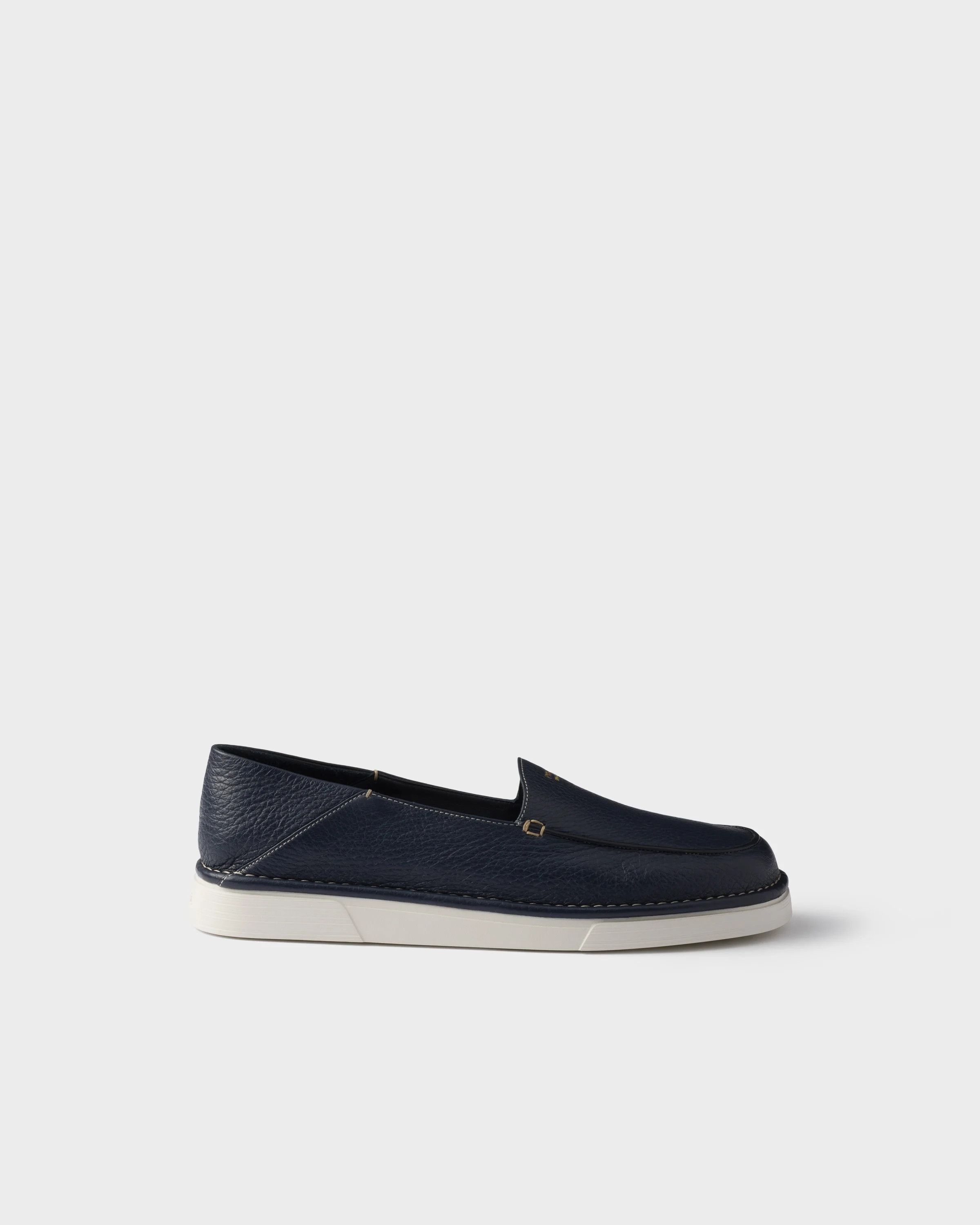 Prada o1w1db10526 Leather Slip-Ons in Blue Size US 9 / EU 42 - 1 Thumbnail
