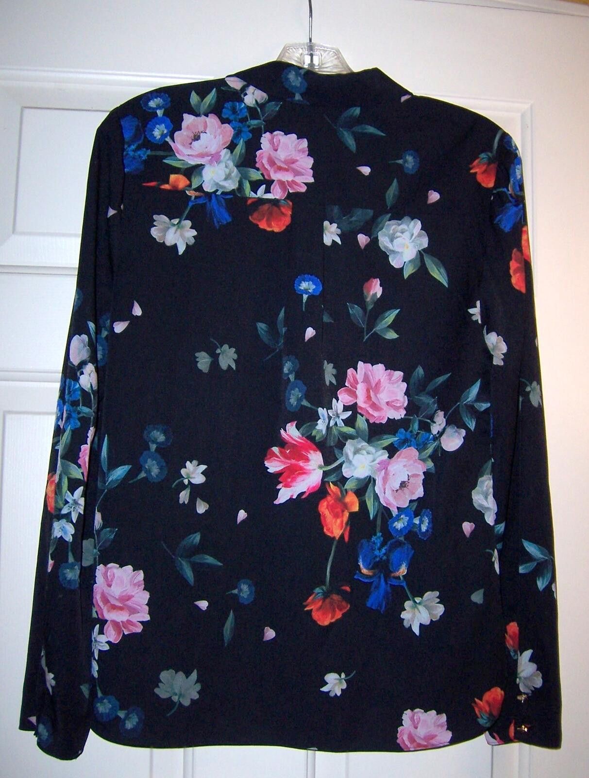 Ted Baker Ted Baker London EBONNY Sandalwood Black Floral Blouse -Sz 1 Size S / US 4 / IT 40 - 5 Thumbnail