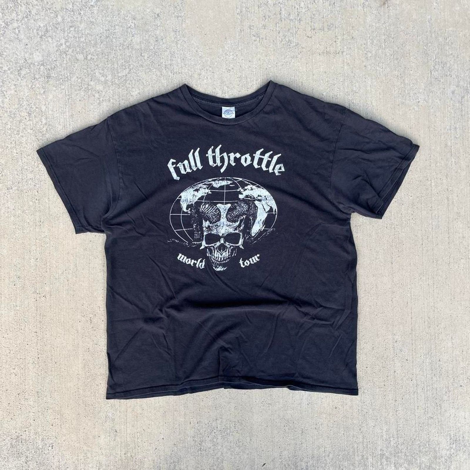 Delta Vintage Full Throttle Skeleton Horns Graphic Tour Concert T Size US L / EU 52-54 / 3 - 1 Thumbnail