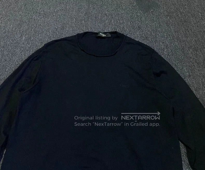Fendi Fendi Men's Black Wool Sweater. Size US M / EU 48-50 / 2 - 2 Thumbnail