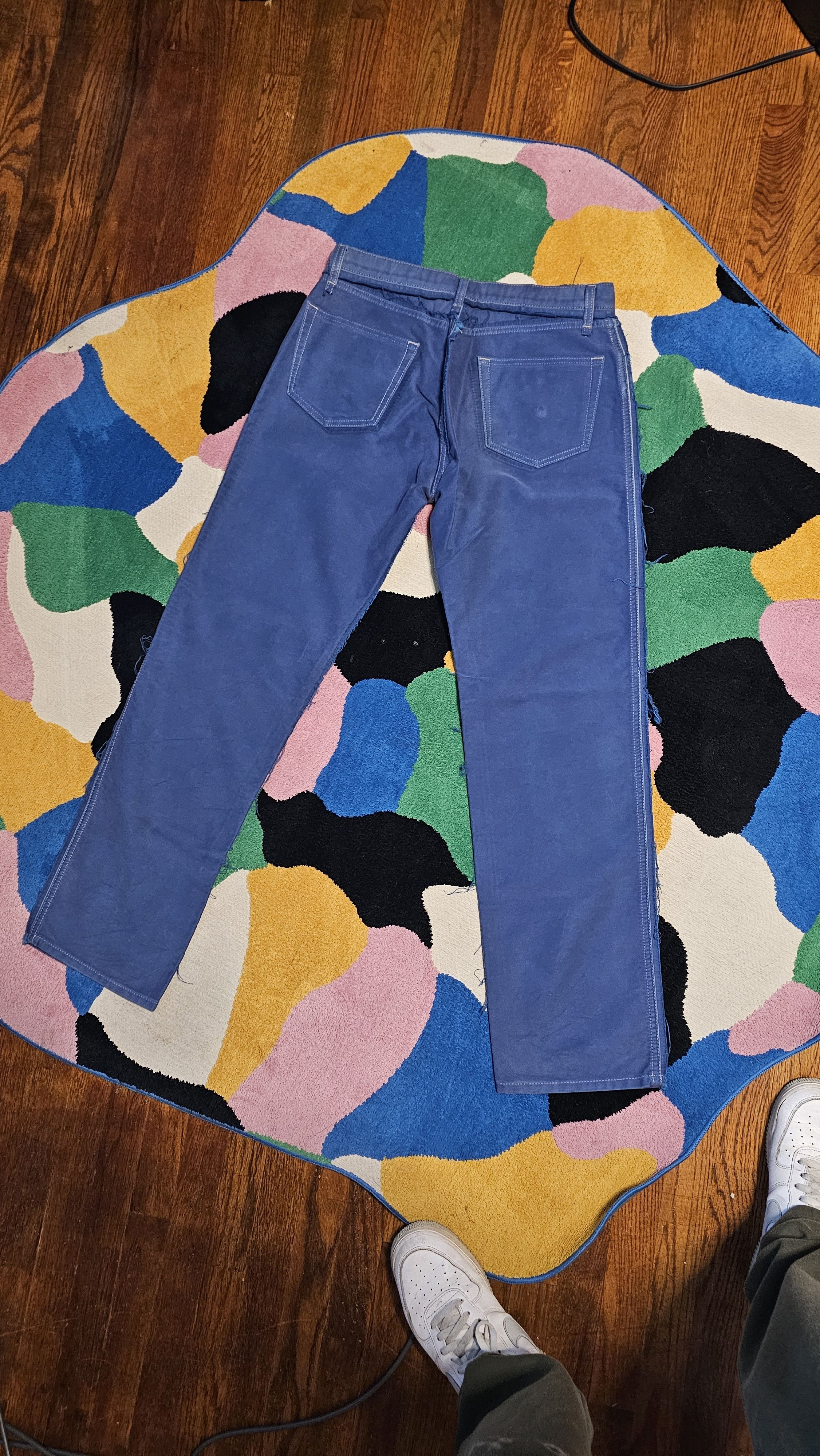 Maison Margiela Maison margiela Blue/Navy dyed pants Size US 34 / EU 50 - 2 Thumbnail