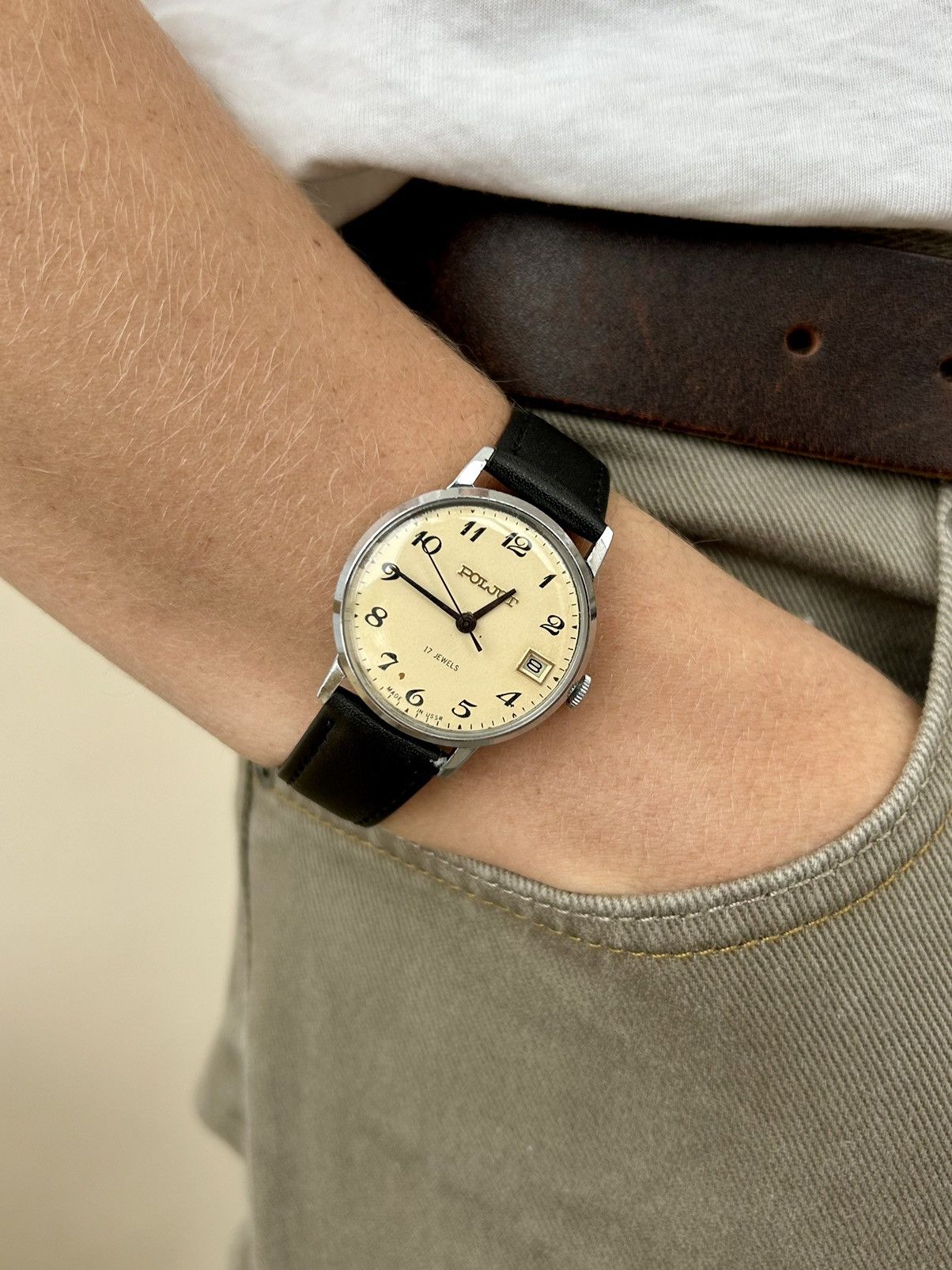 Vintage Vintage Watch Soviet USSR Mechanical Poljot Hand Winding Size ONE SIZE - 1 Thumbnail