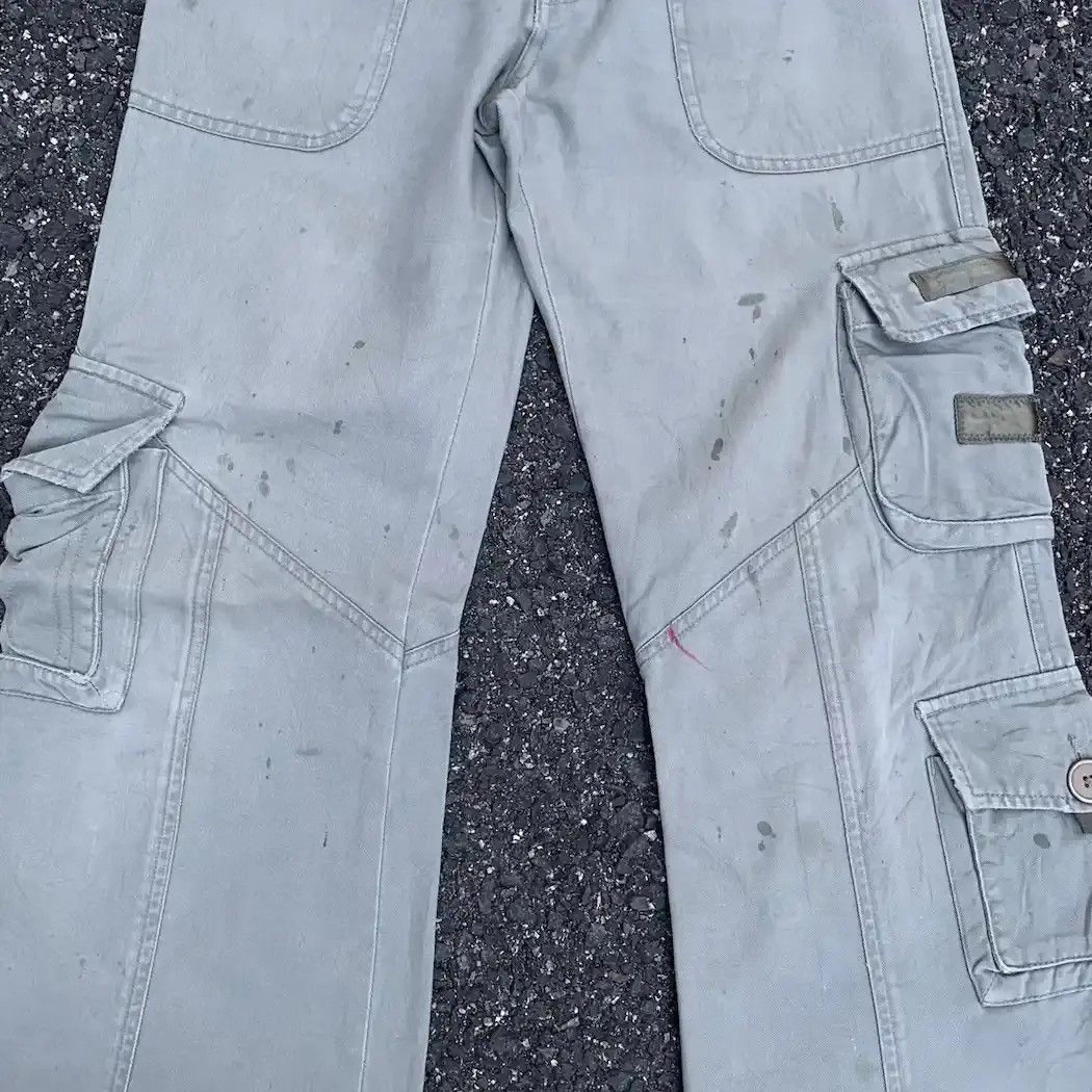 Hunter 💥 RUSTY DIRTY Utility KP Green Baggy Tactical Faded Cargo Pants Size US 29 - 6 Thumbnail