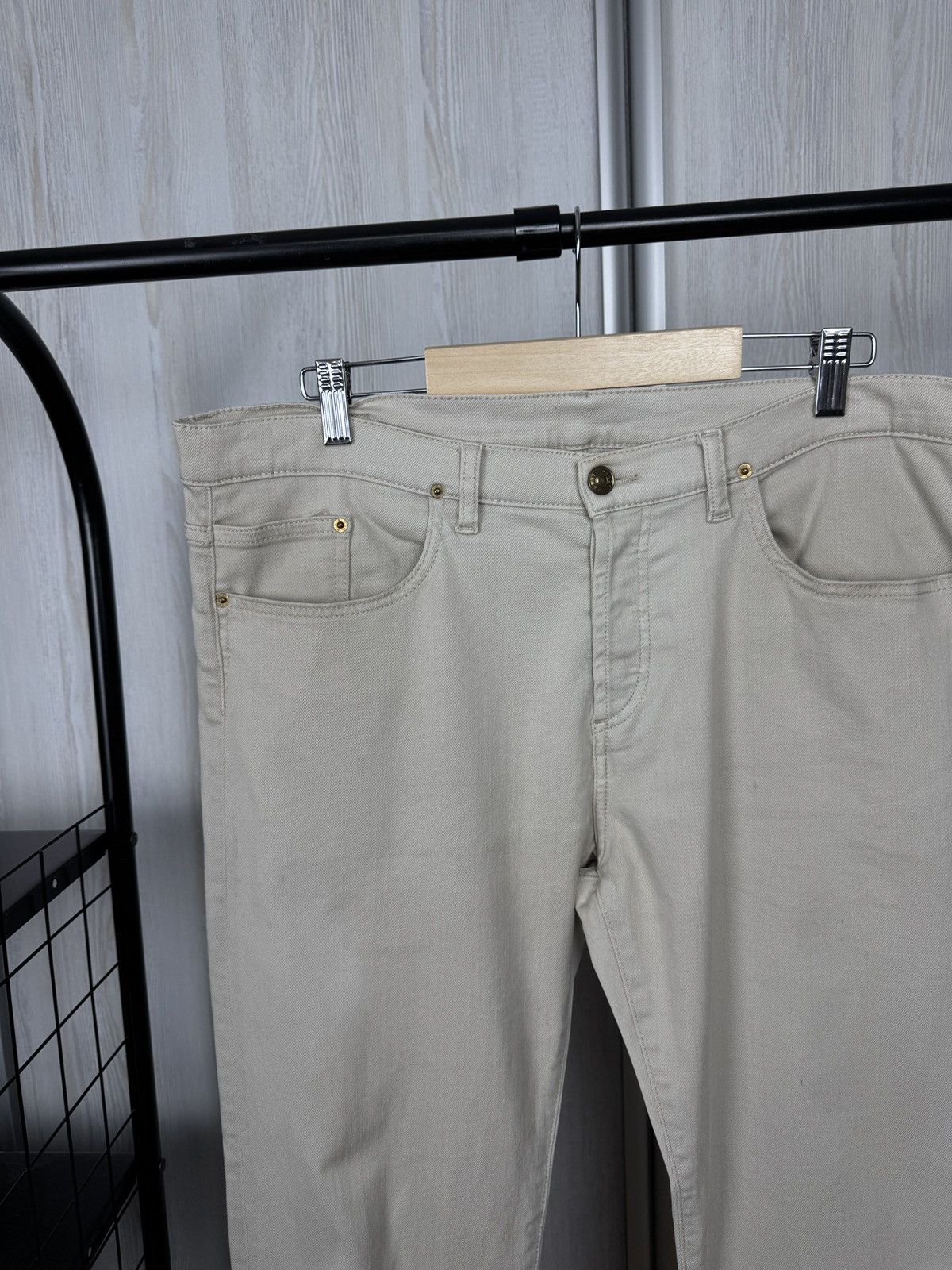 Kenzo Kenzo Paris small logo beige classic chino pants Size US 37 - 6 Thumbnail