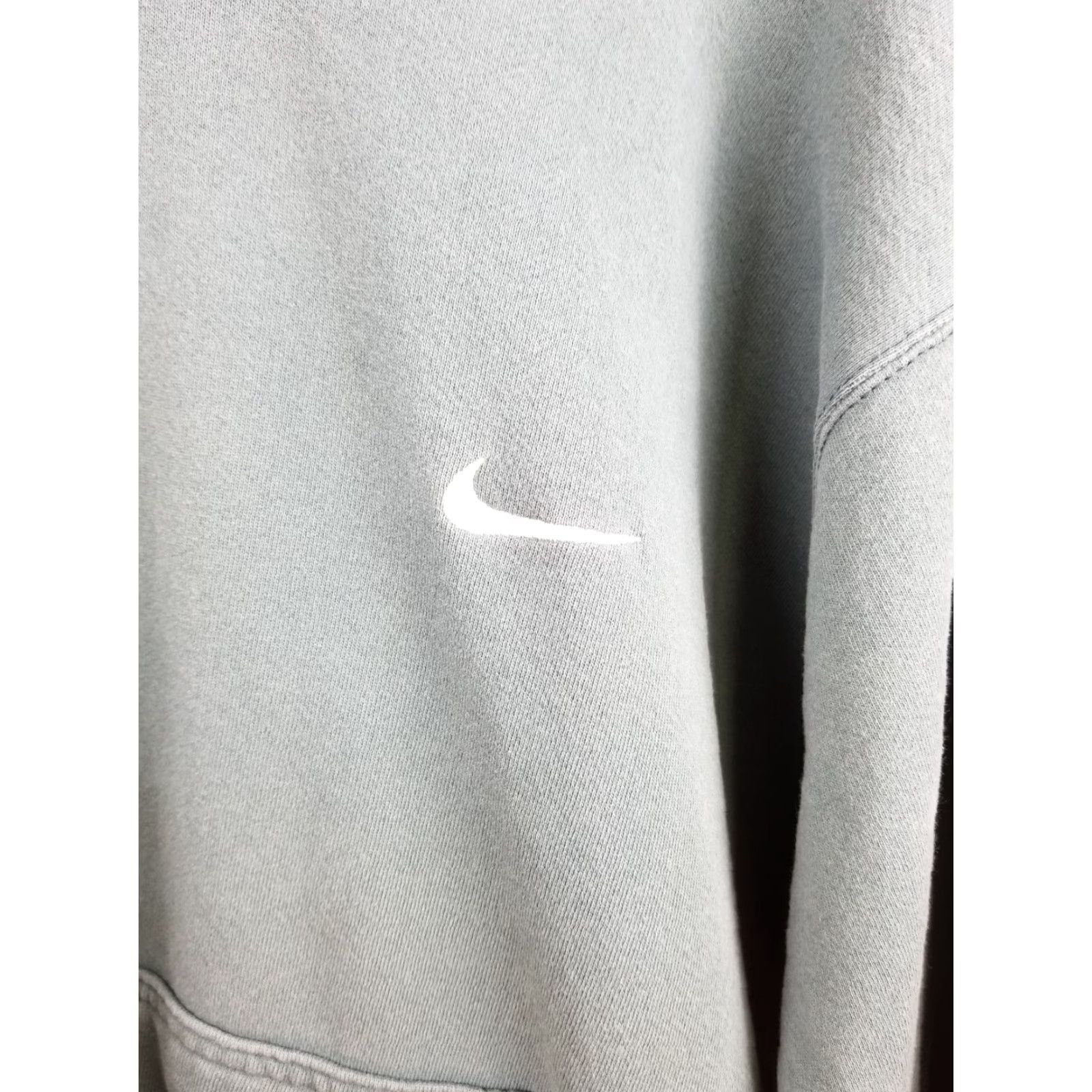 Nike VINTAGE Nike Hoodie Sweatshirt 2XL Green Embrodery Swoosh 90s Pullover Mens Sweatshirt Hoodie - 90s Merch Size US XXL / EU 58 / 5 - 2 Thumbnail