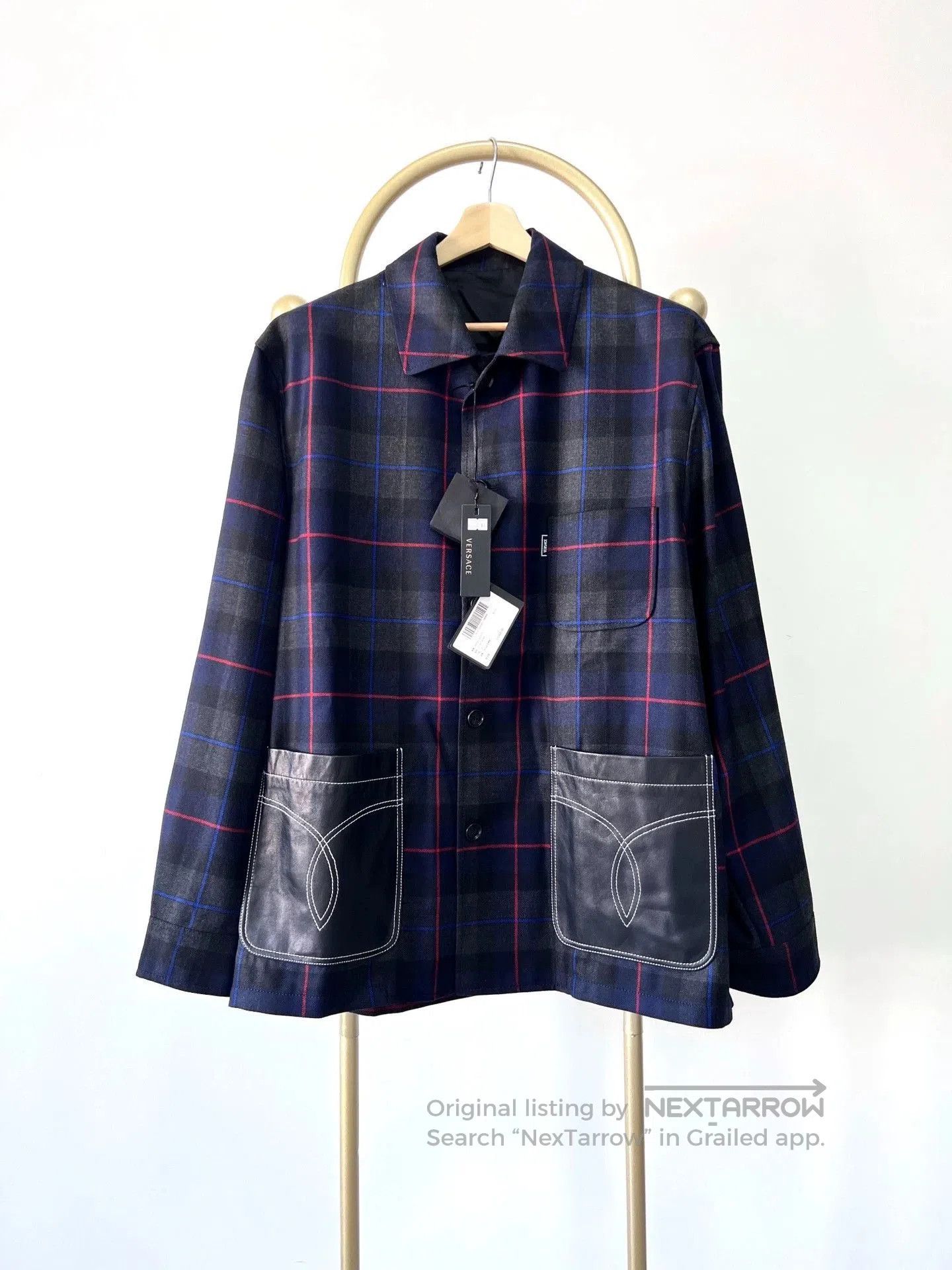 Versace Men's Wool Blend Light Jacket.