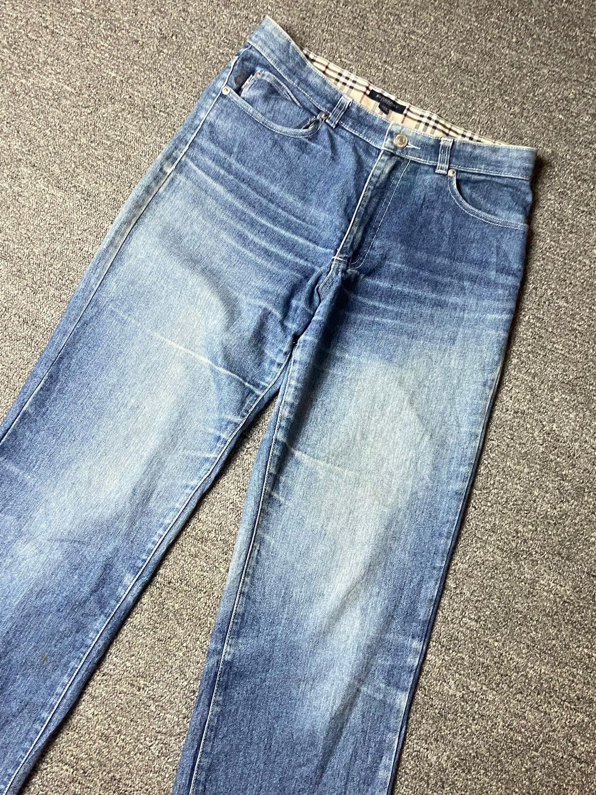 Burberry × Designer × Vintage Vintage Burberry London Nova Check Jeans (128) Size US 29 - 9 Thumbnail
