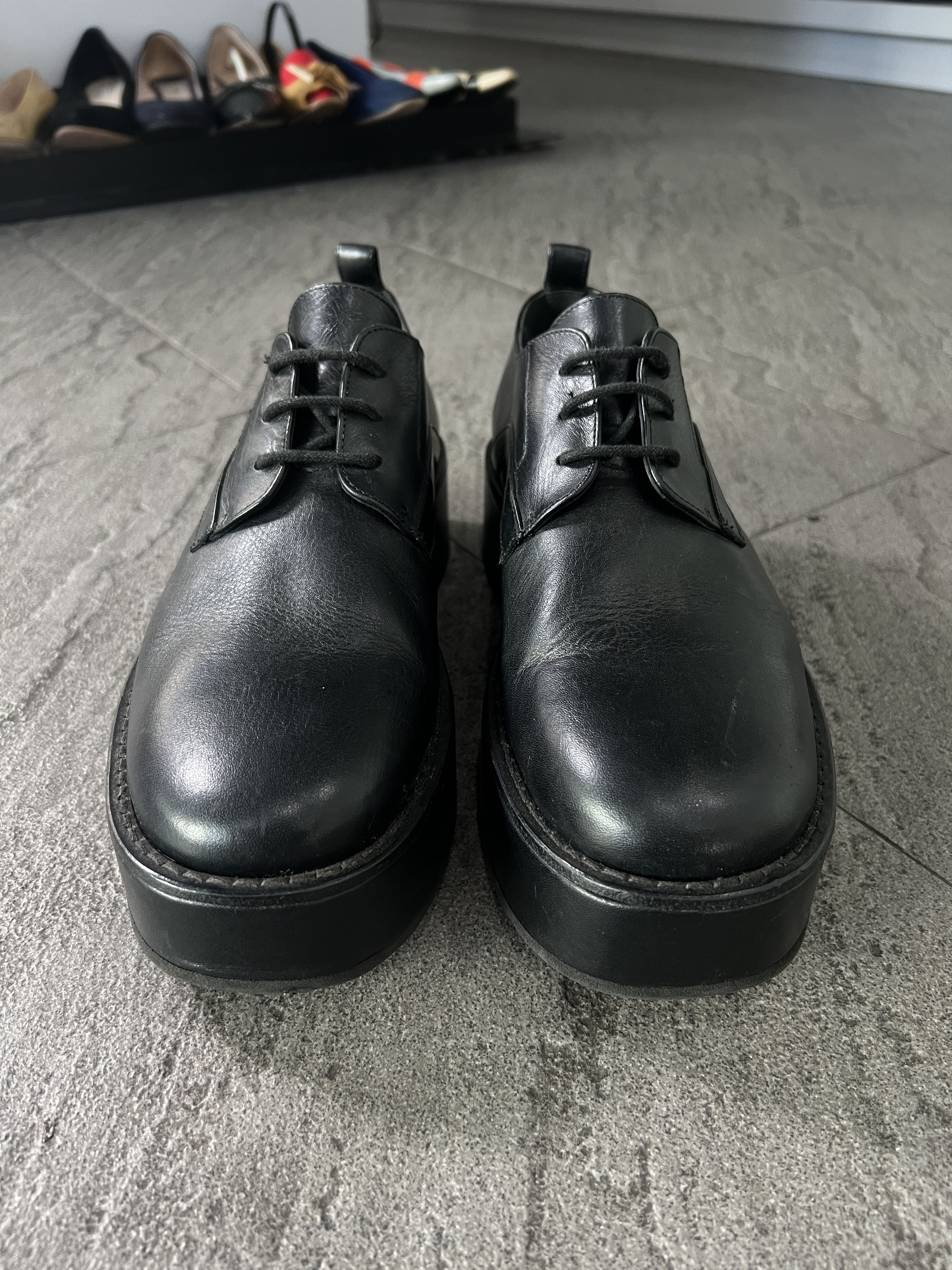 Ann Demeulemeester Ann Demeulemeester Platform Derby Shoes Black EU42 Size US 9 / EU 42 - 4 Thumbnail