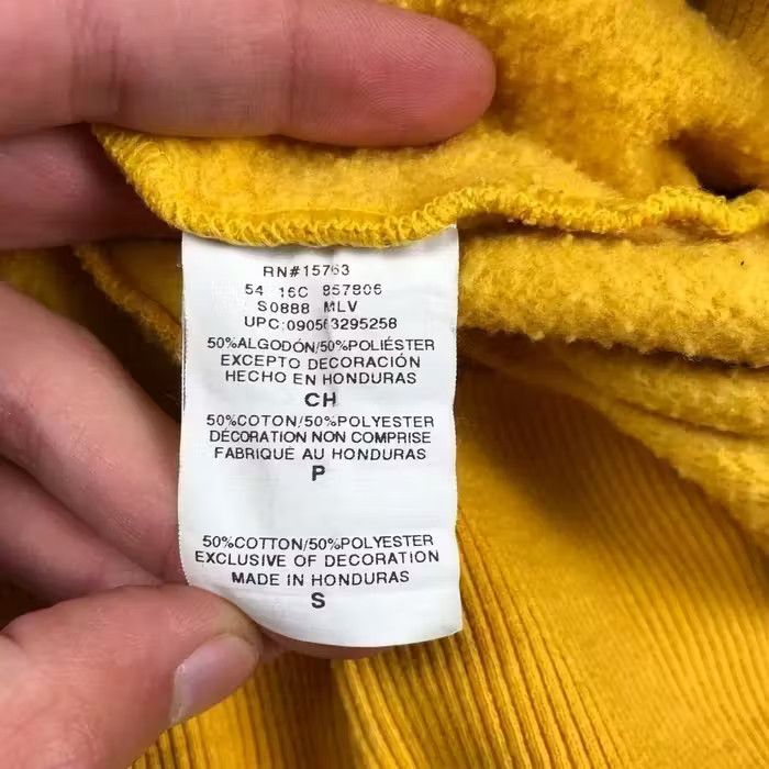 Champion × Vintage Mens Sweatshirt Champion Vintage Size S Yellow Size US S / EU 44-46 / 1 - 8 Thumbnail