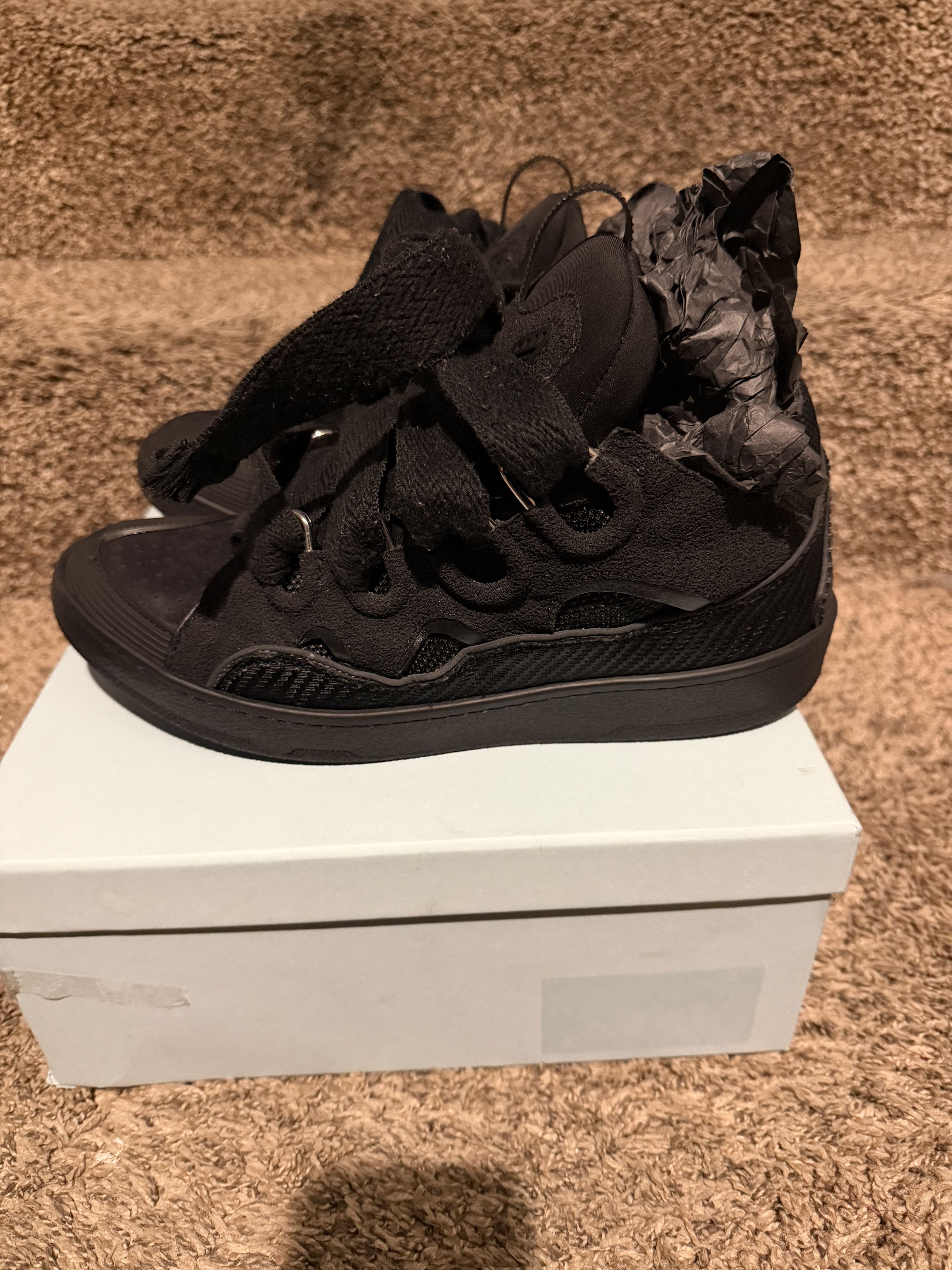 Lanvin Lanvin curb all black Size US 11 / EU 44 - 2 Thumbnail