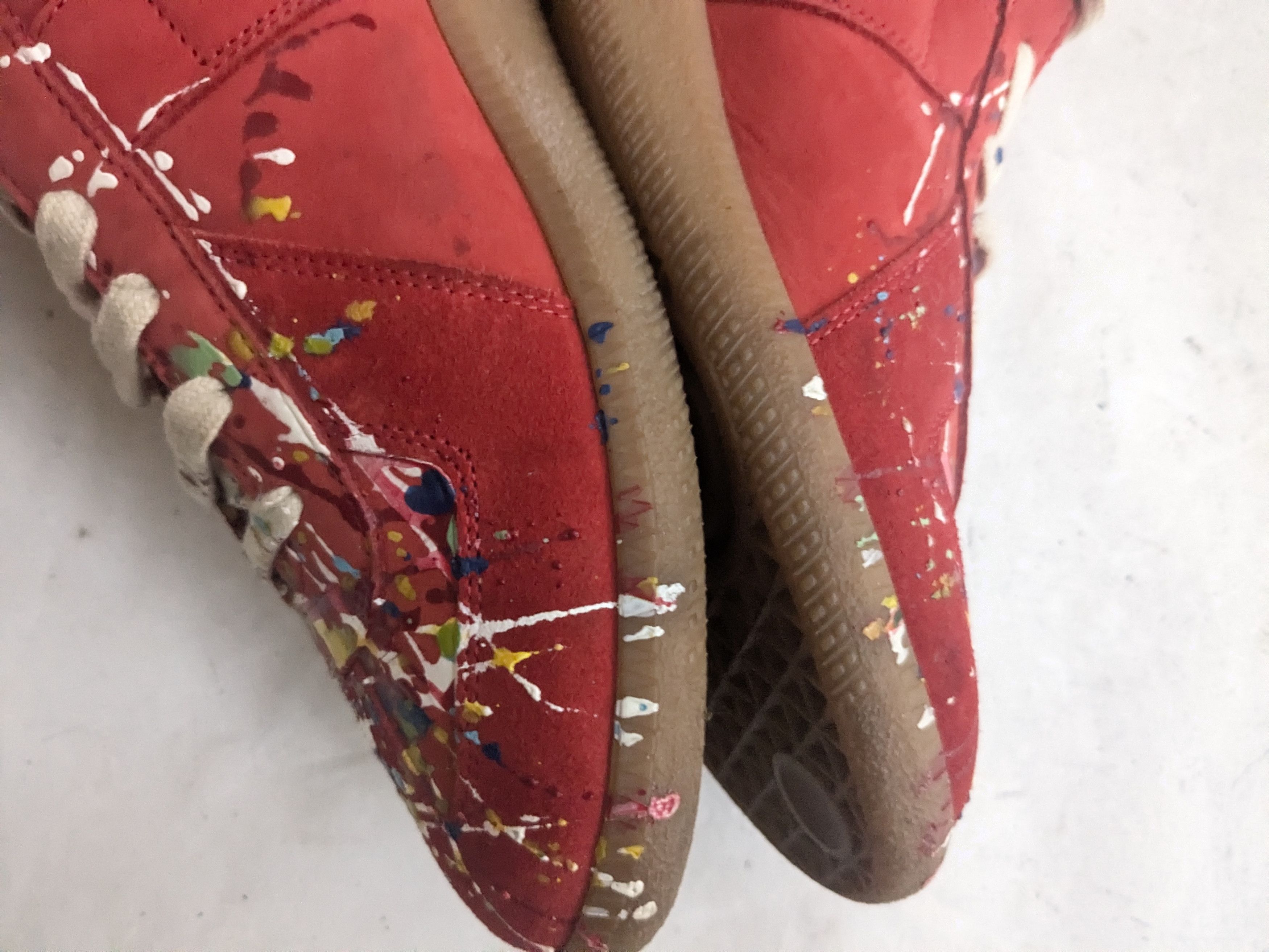 Maison Margiela Maison Margiela Replica GAT Red Paint Splatter 10 43 Size US 10 / EU 43 - 9 Thumbnail
