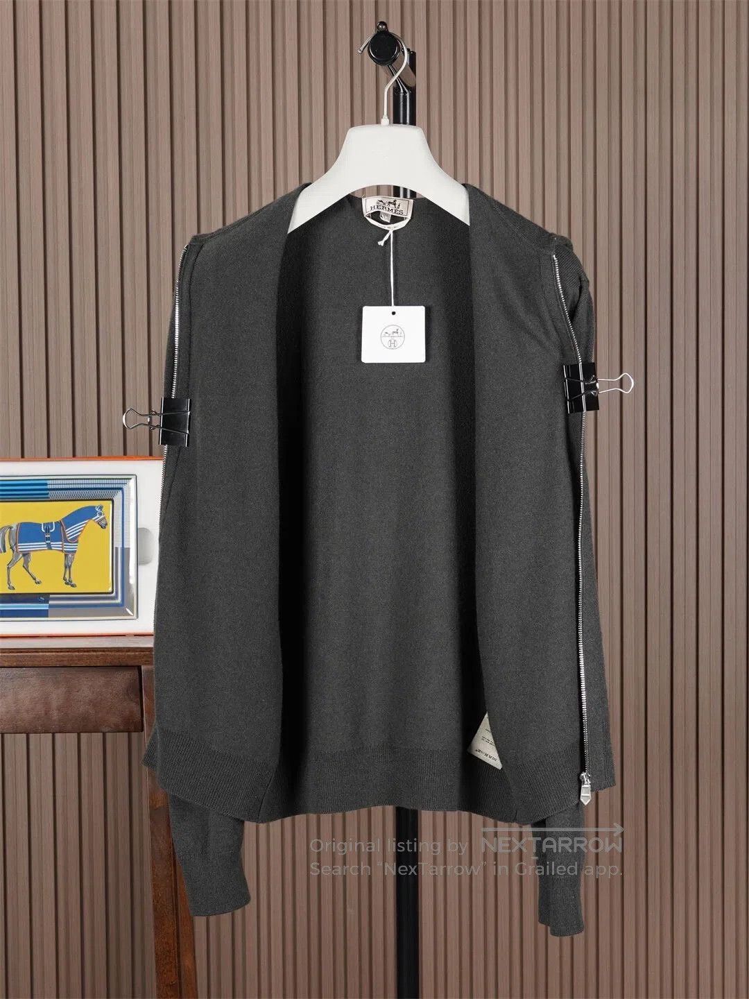 Hermes Hermes Men's Hooded Cashmere Jacket. Size US M / EU 48-50 / 2 - 3 Thumbnail