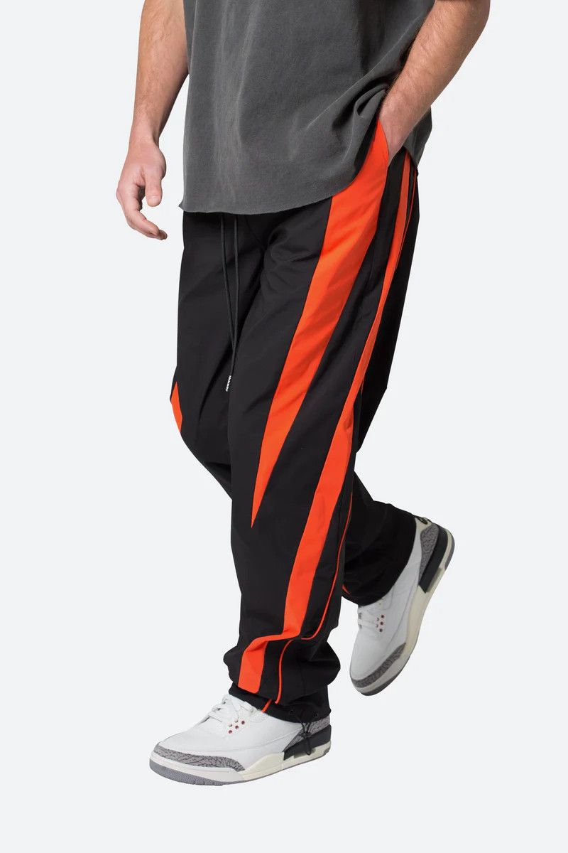 MNML MNML Tiger Stripe Track Pants - Black/Orange Size US 32 / EU 48 - 5 Thumbnail
