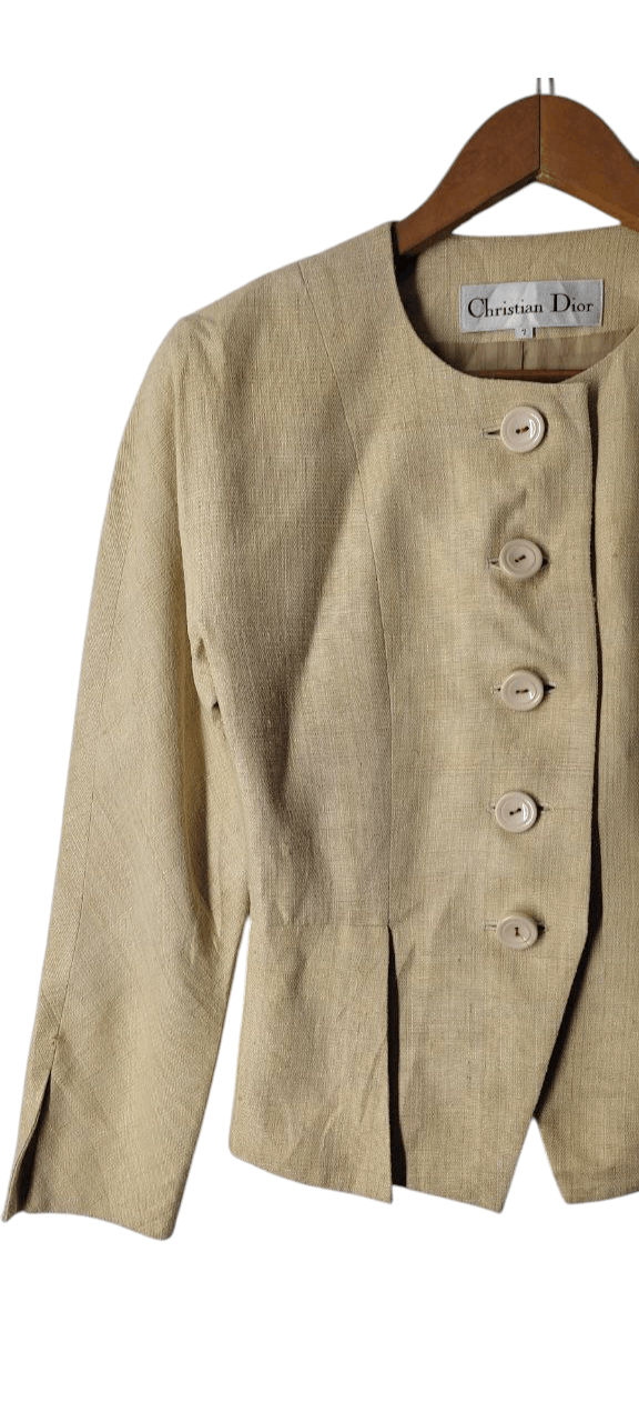 Christian Dior Monsieur CHRISTIAN DIOR WOMEN BUTTON UP DRESSES WOOL JACKET Size M / US 6-8 / IT 42-44 - 4 Thumbnail