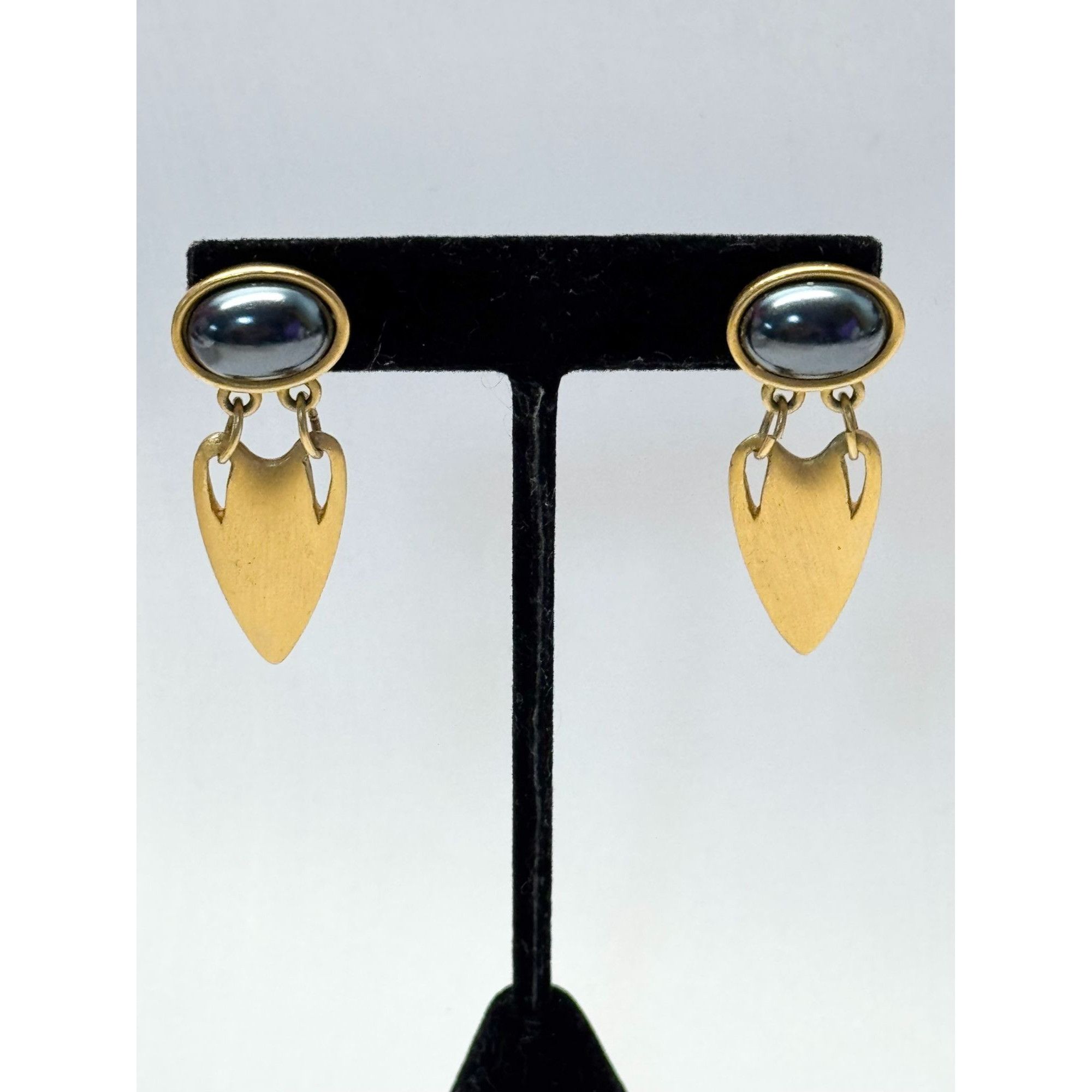 Vintage Marvella vintage gold drop earrings Size ONE SIZE - 2 Thumbnail
