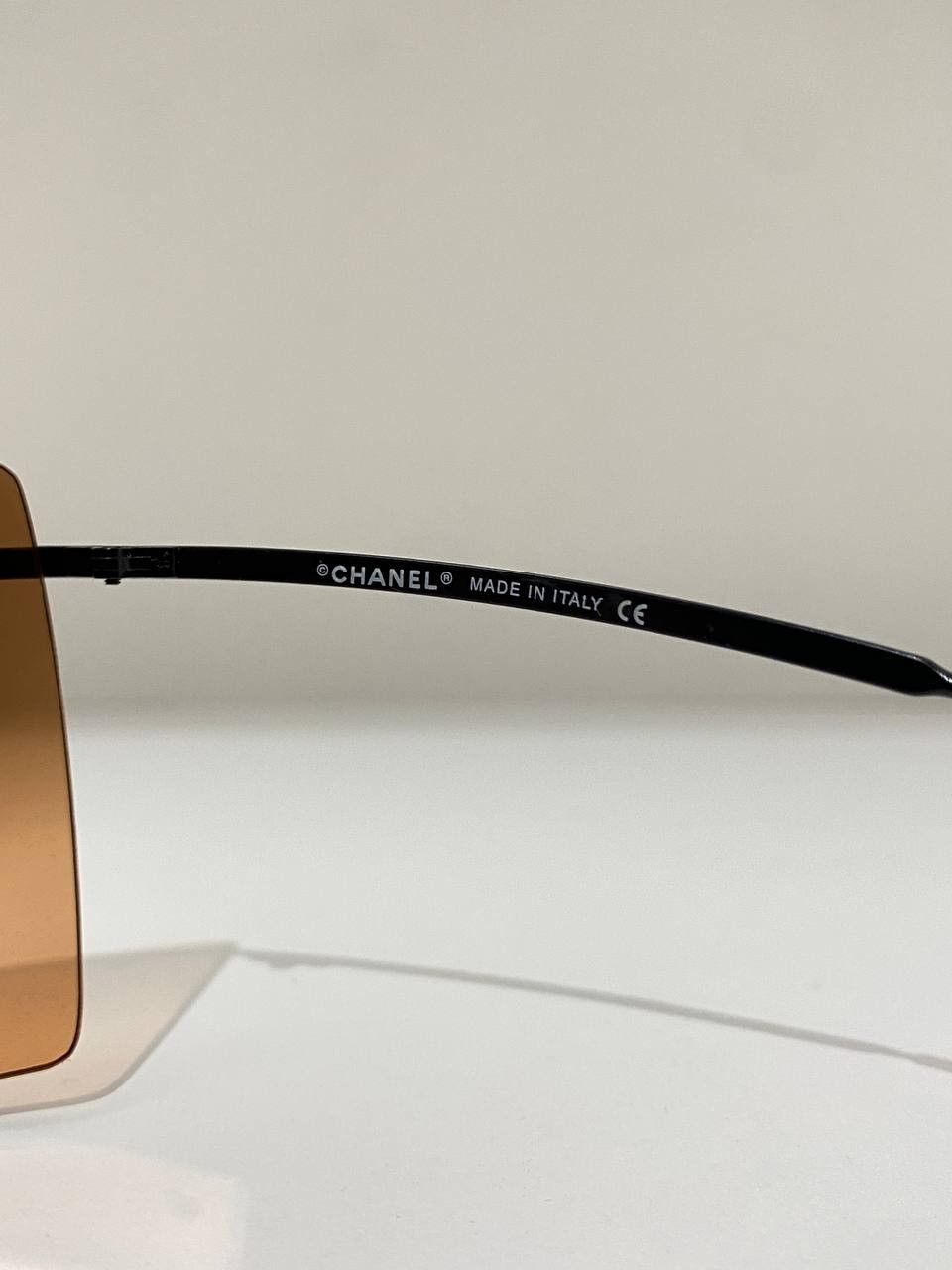 Chanel Chanel Logo Shield Wrap Visor Mask Mirrored Sunglasses 4045 Size ONE SIZE - 9 Thumbnail