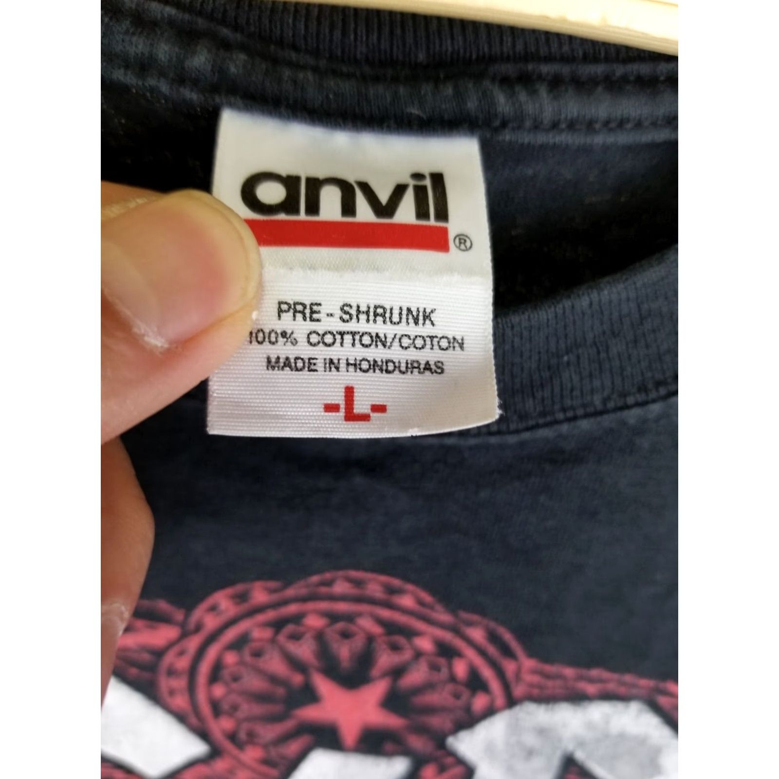 Vintage VINTAGE AC DC HEAVY METAL BAND TOUR BLACK T-SHIRT SZ LARGE Shirt Mens 27in Back 22in 2Sided Cotton USA Pattern: Solid Size US L / EU 52-54 / 3 - 3 Thumbnail