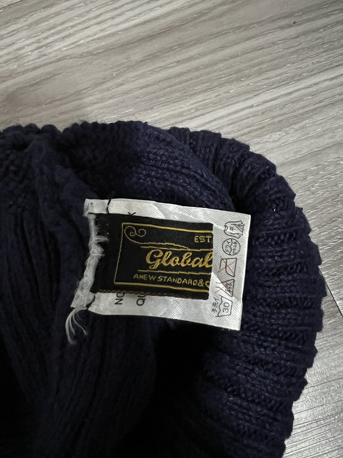 Global Work × Indigo Japanese Brand Global Work Indigo Beanie Hat Size ONE SIZE - 6 Thumbnail