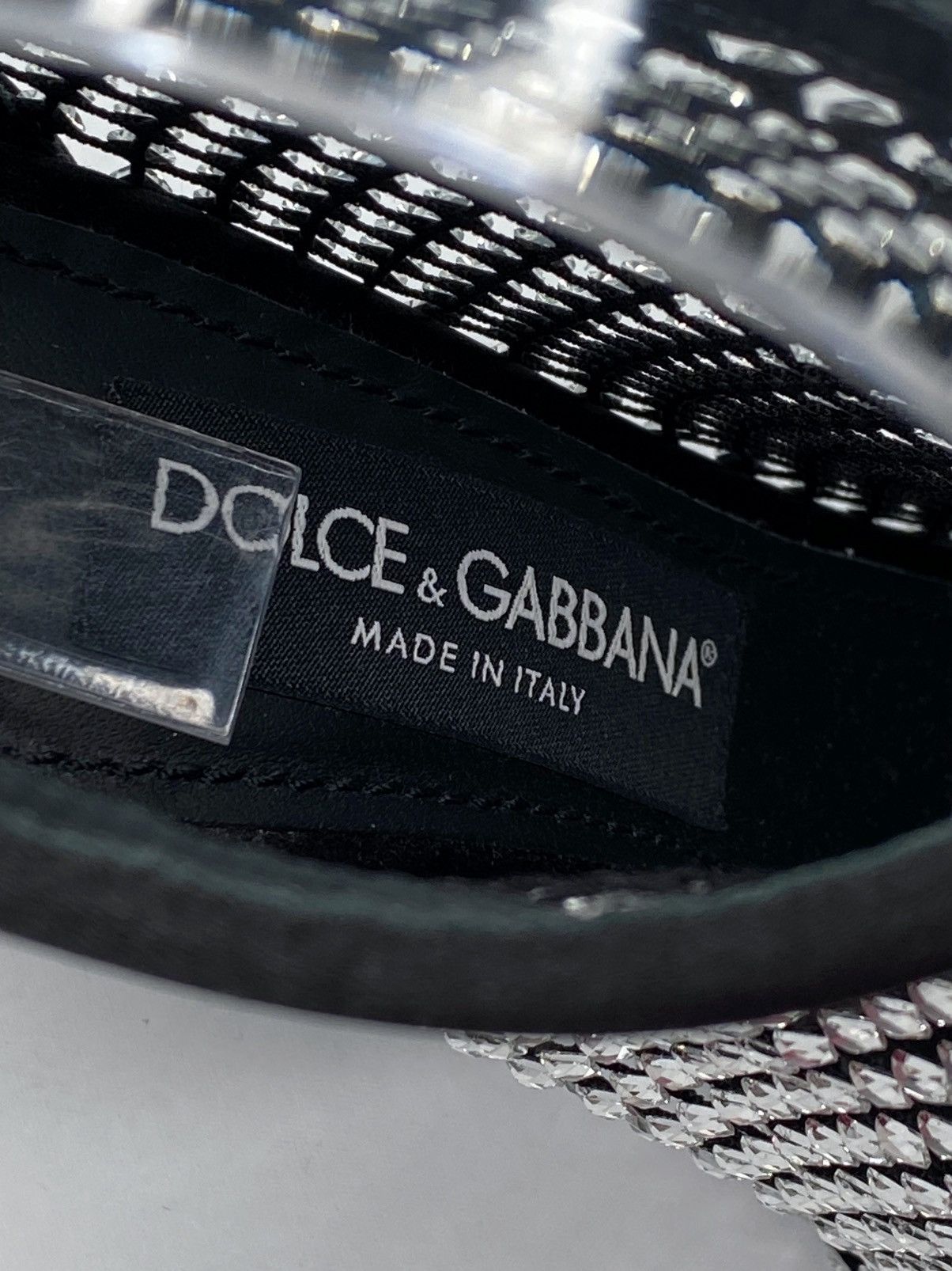 Dolce & Gabbana Dolce & Gabbana mesh crystal embellished satin pumps size 35 Size US 5 / IT 35 - 13 Thumbnail