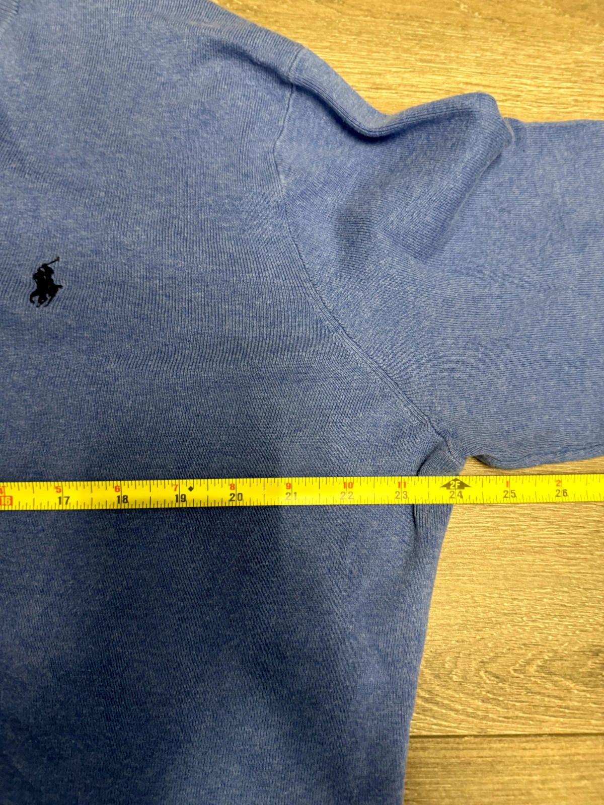 Polo Ralph Lauren Polo Ralph Lauren Pima Cotton V-Neck Pullover Blue Size US XL / EU 56 / 4 - 7 Thumbnail