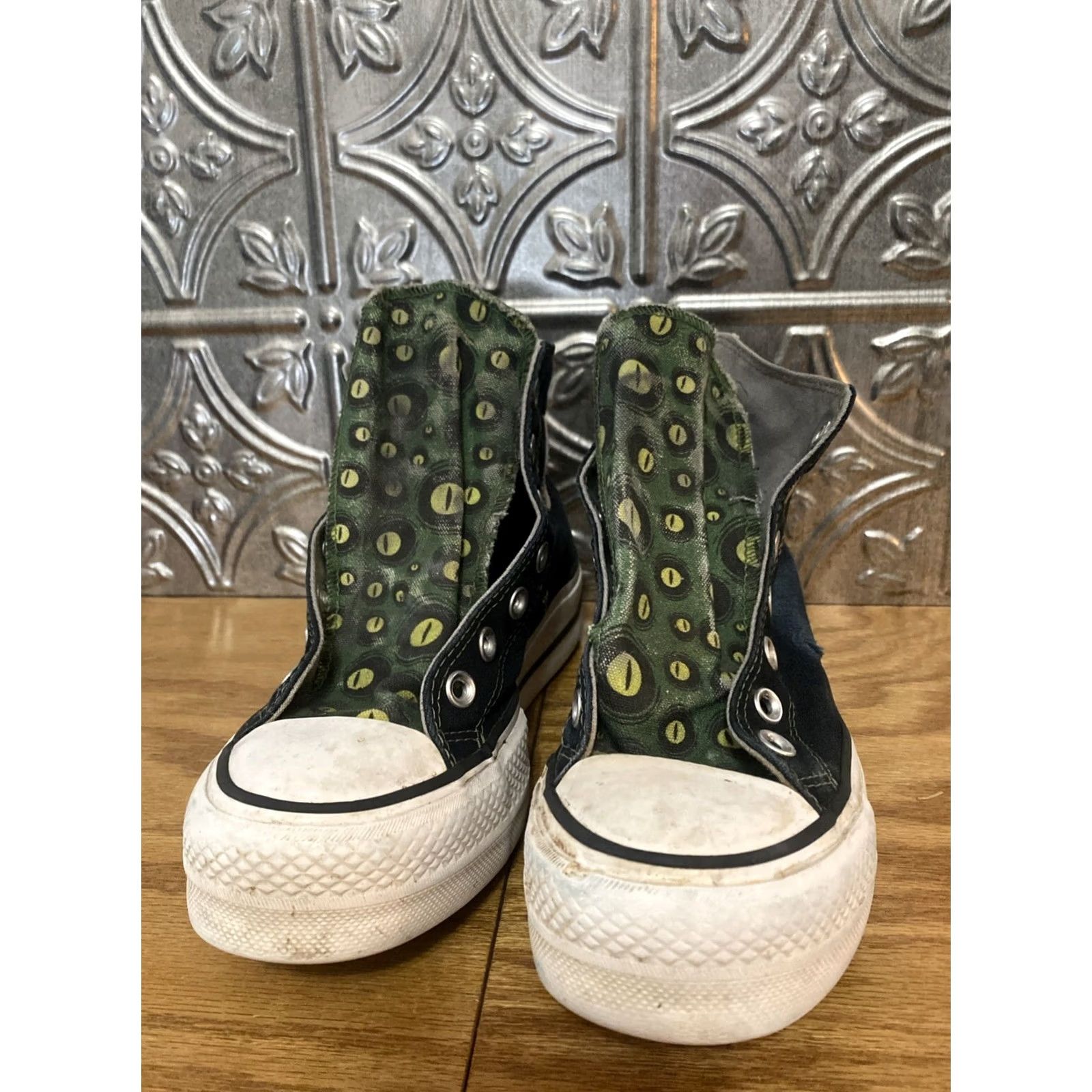 Converse Converse Chuck Taylor All Star Hi High Top Men Women 4 6 Green Dragon Eyes Size S / US 4 / IT 40 - 2 Thumbnail