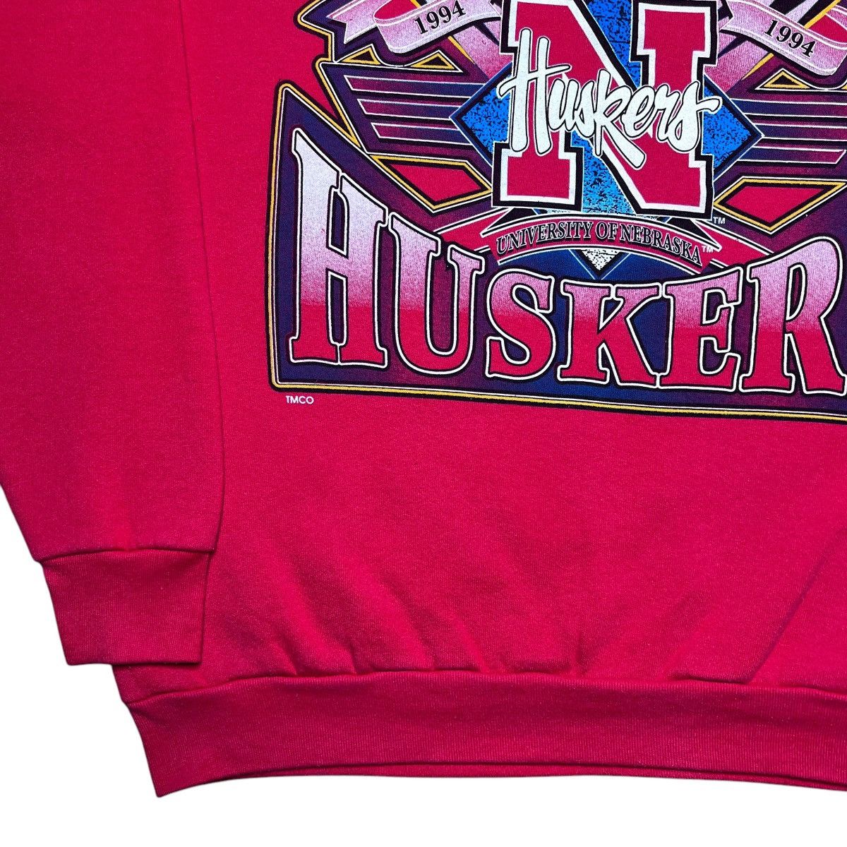 NCAA × Vintage Vtg 1994 NCAA Nebraska Huskers National Champions Sweatshirt Size US XL / EU 56 / 4 - 15 Thumbnail