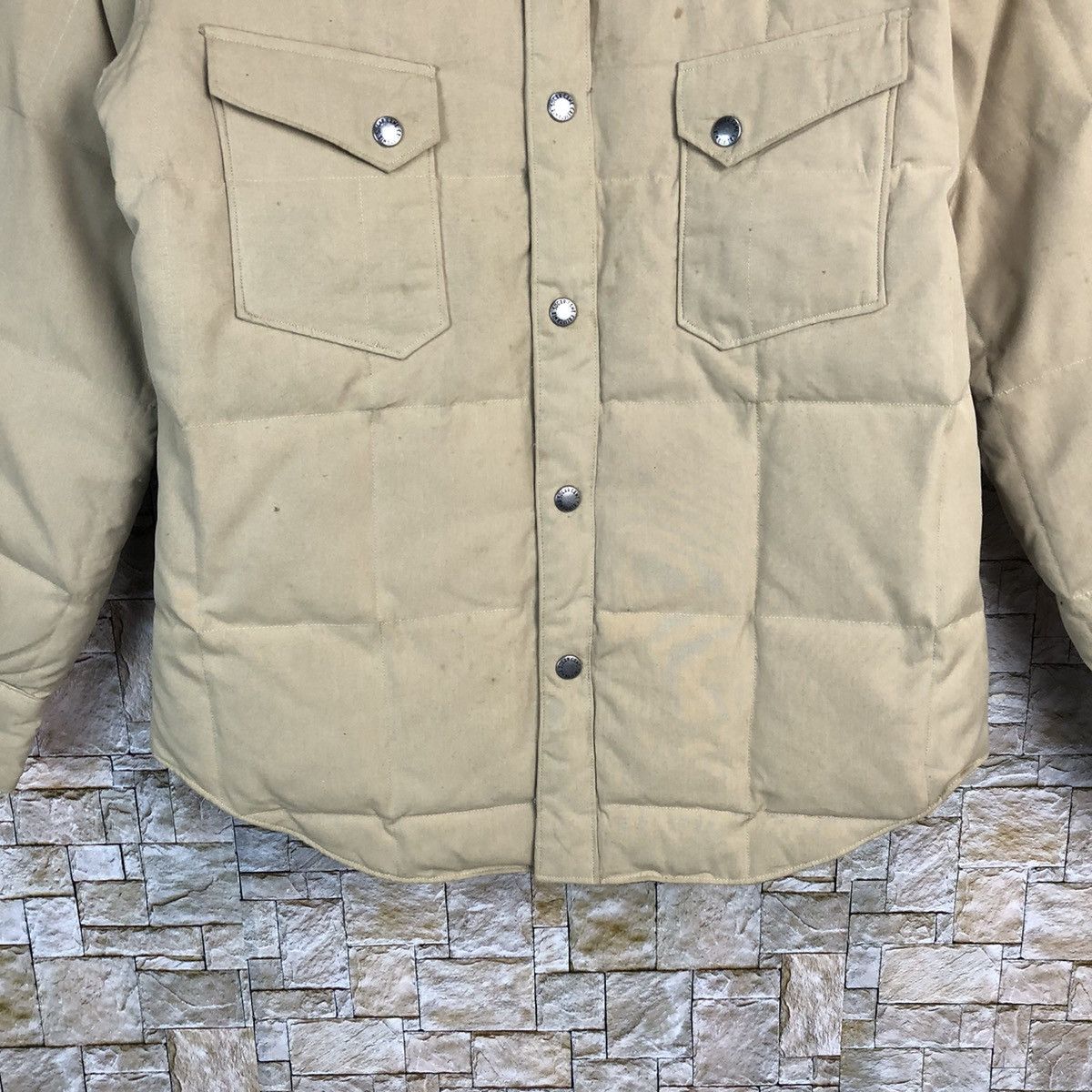 Sugar Cane DL Sugar Cane Quilt Hybrid Western Down Jacket Shirt #A284 Size US M / EU 48-50 / 2 - 6 Thumbnail