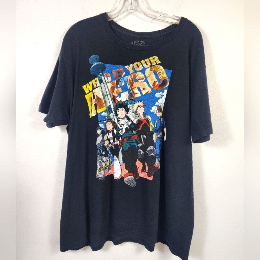 Other My Hero Academica Black Graphic T-Shirt with Anime Size US XL / EU 56 / 4 - 1 Thumbnail
