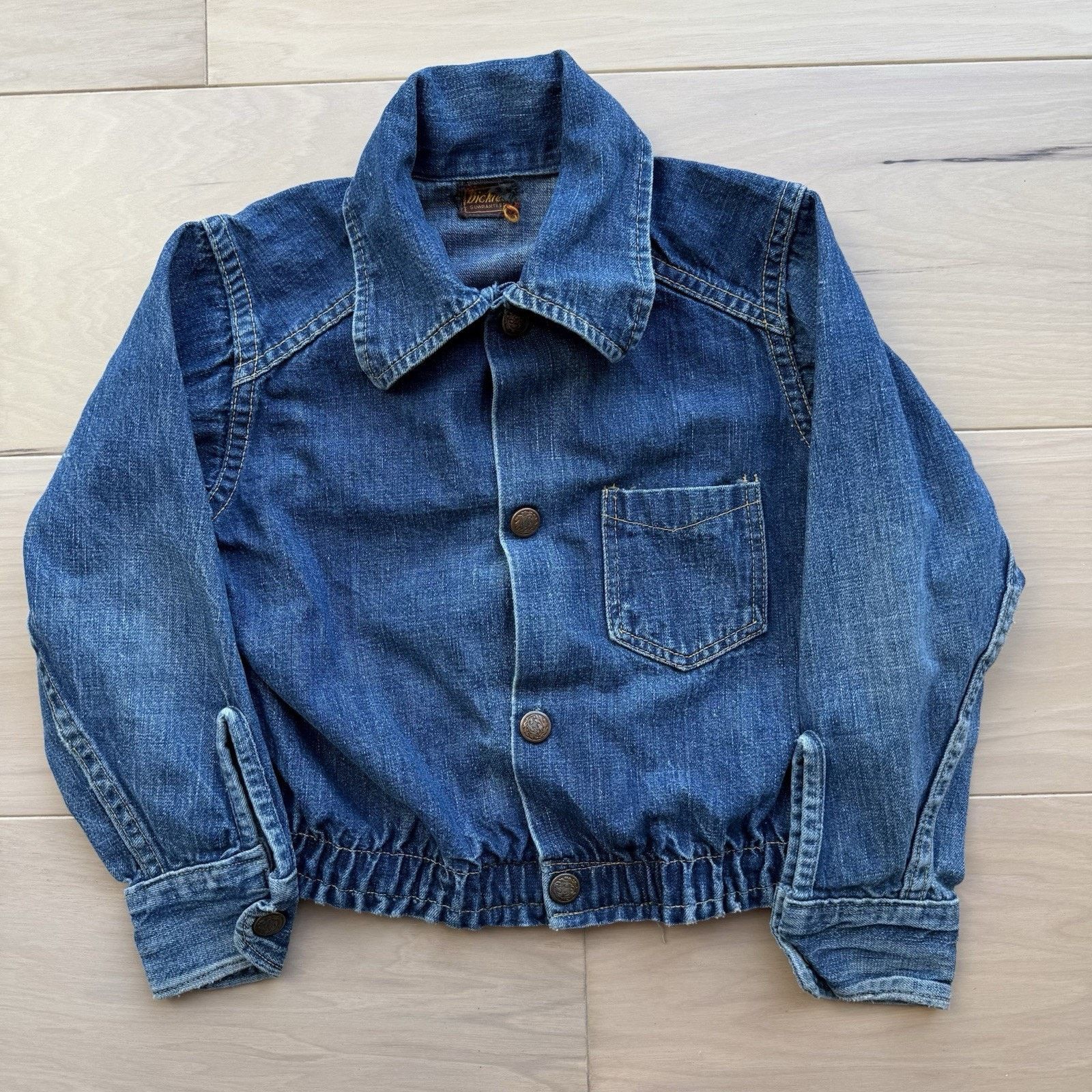 Dickies Vintage Dickies Denim Selvedge Jacket Toddler Small Blue Size US XXS / EU 40 - 2 Thumbnail