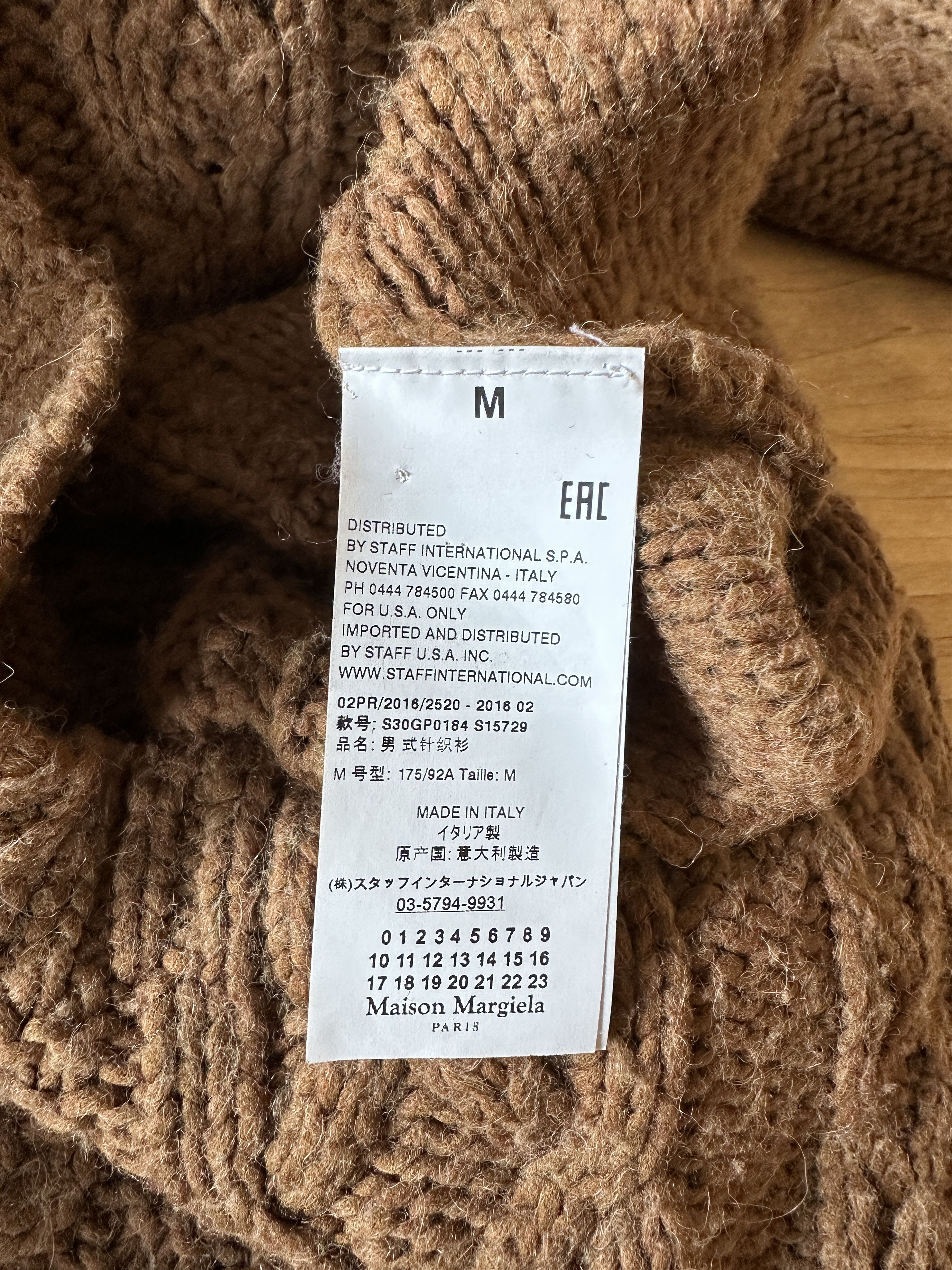 Maison Margiela Maison Margiela Oversized Cableknit Sweater Size US XXL / EU 58 / 5 - 5 Thumbnail