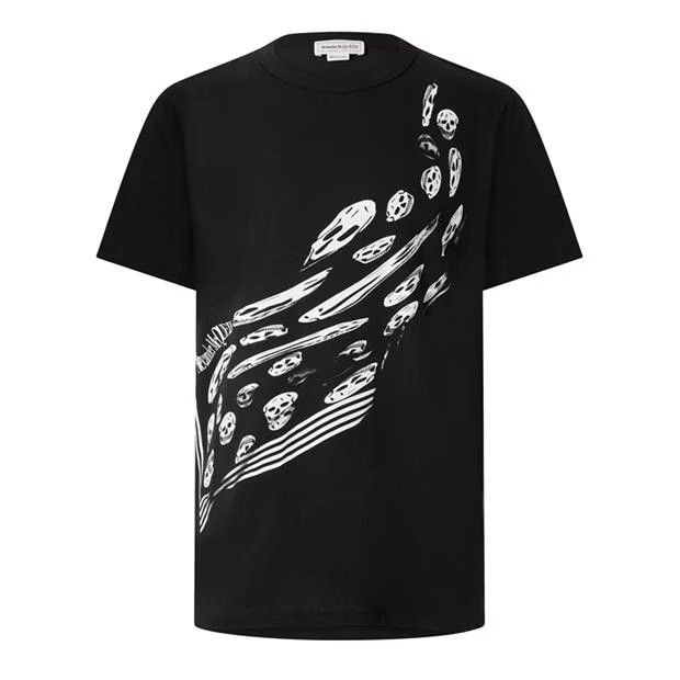 image of Alexander Mcqueen O1G2R1Mq0324 T-Shirt In Black, Men's (Size Large)