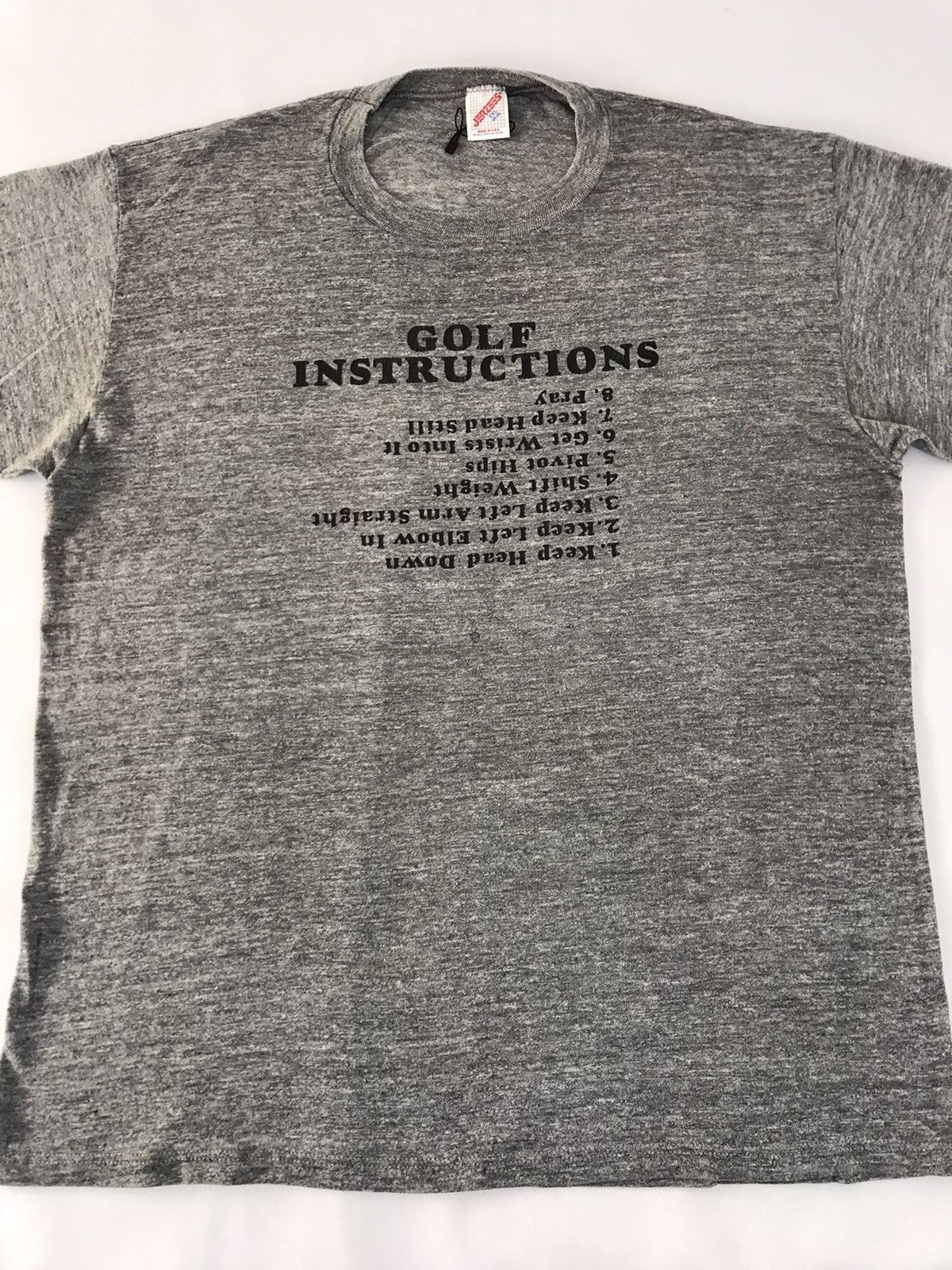 Jerzees 90s Golf Instruction Humors Tag Jerzees 13% Rayon Tee Size US XL / EU 56 / 4 - 3 Thumbnail