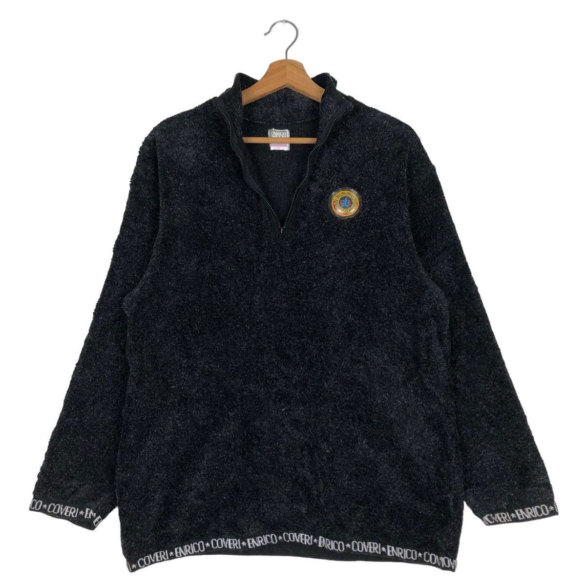 Japanese Brand 🔥Vintage Mohair Chore Jacket Enrico Coveri Size US M / EU 48-50 / 2 - 9 Thumbnail