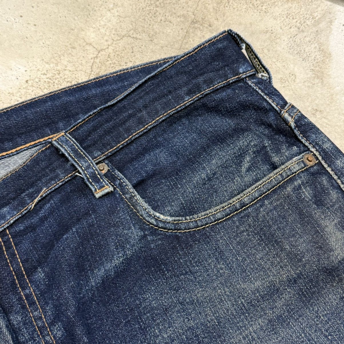 Levi's Levis 569 Big E Distressed Repaired Stretch Denim Pants Size US 35 - 9 Thumbnail