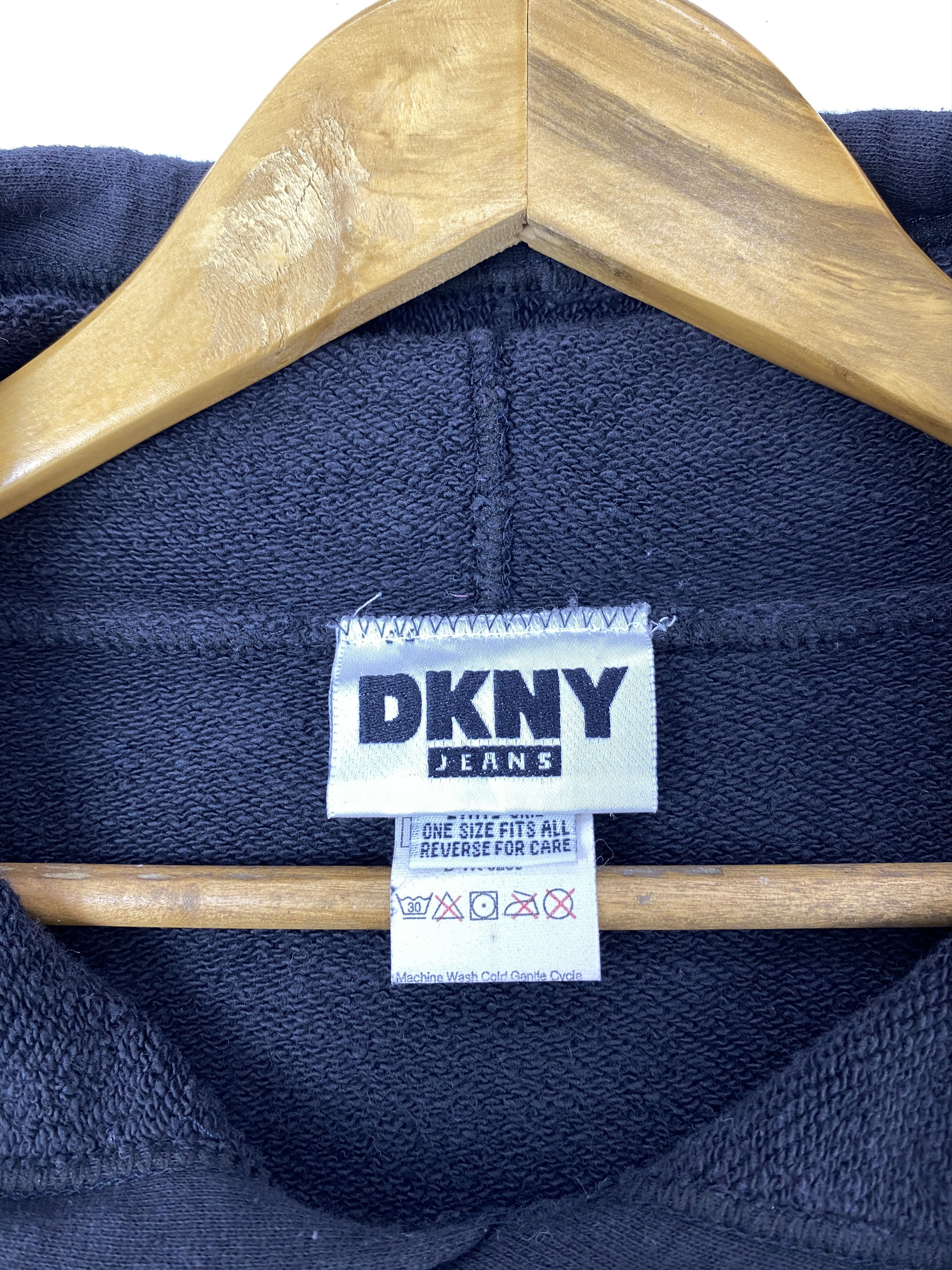 DKNY Vintage 90s DKNY Usa Big Logo Pullover Hoodie SH0097 Size US XXL / EU 58 / 5 - 7 Thumbnail