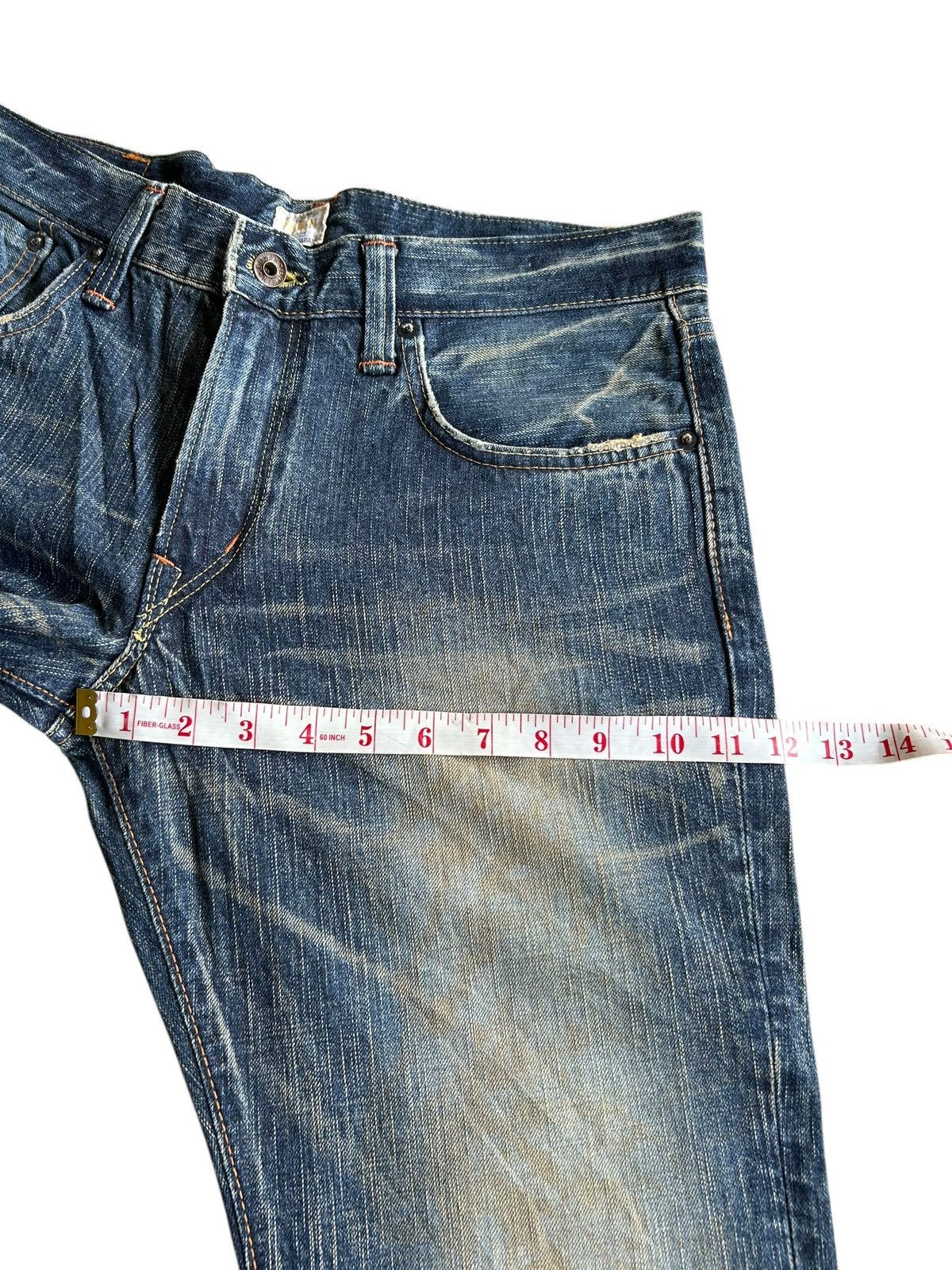 Kapital Flare Rusty Edwin Made Japan Faded Denim Jeans Size US 33 - 14 Thumbnail