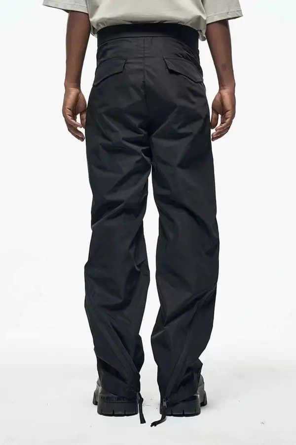 VIBE Vintage Street Loose Micro Flare Nylon Casual Pants Size US 34 / EU 50 - 4 Thumbnail