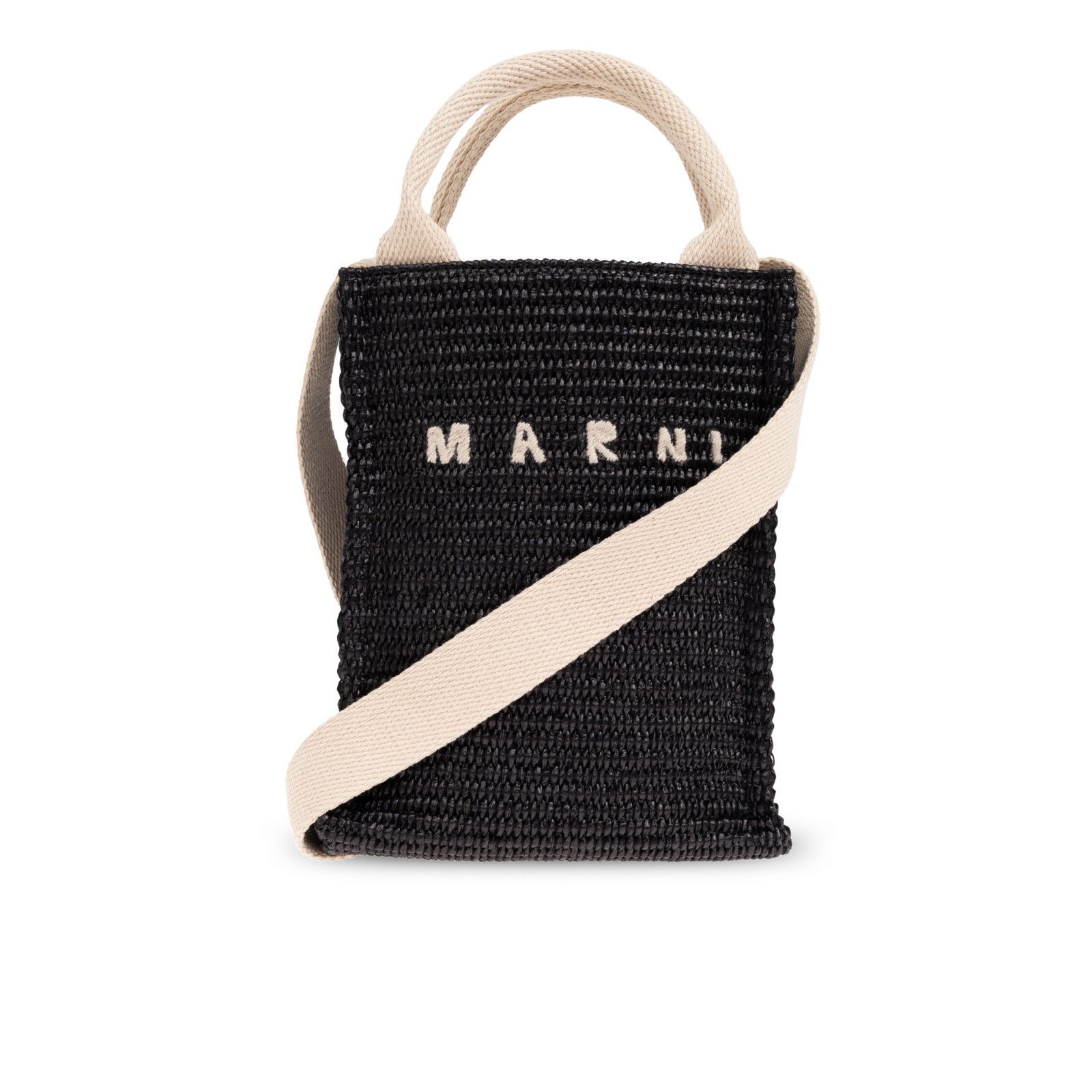 Marni MARNI Black Raffia Shoulder Bag New & Authentic Size ONE SIZE - 1 Thumbnail