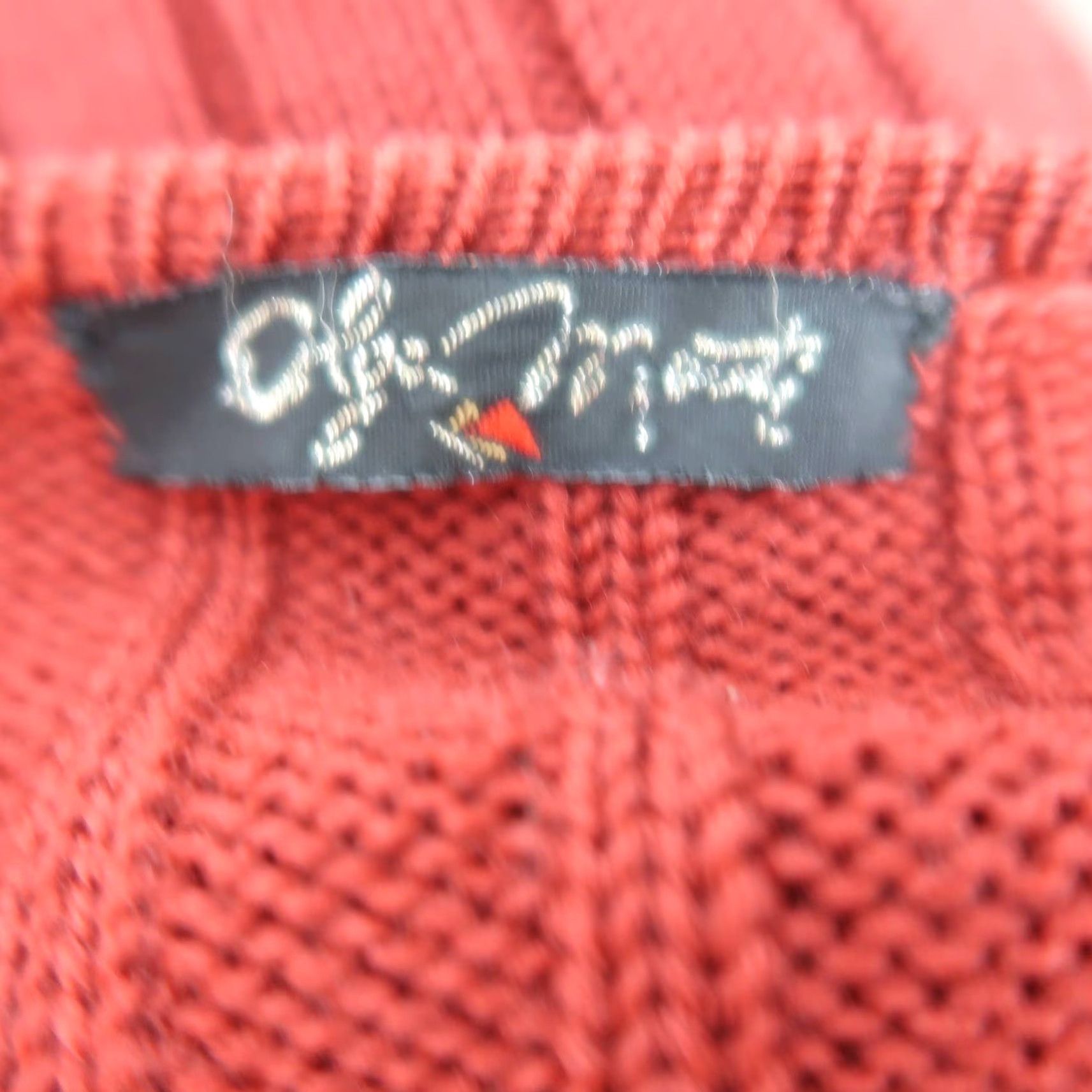 Vintage VINTAGE 90s raspberry red prink floral embroidered knit cardigan sweater L Womens Cardigan Size L / US 10 / IT 46 - 6 Thumbnail