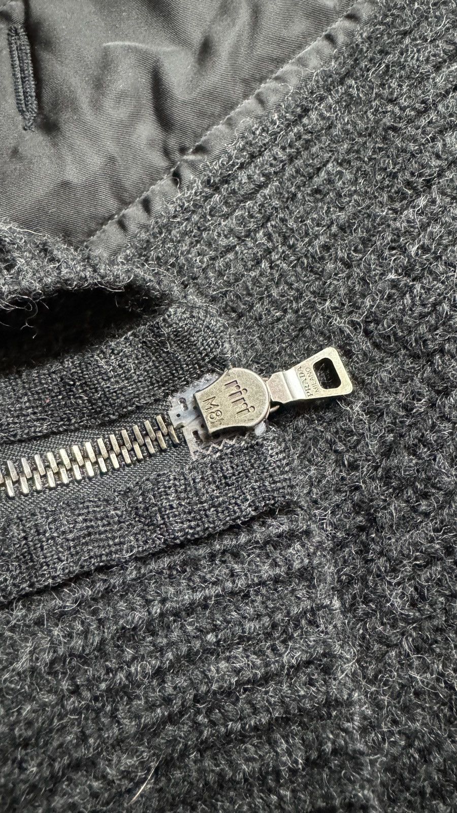 Prada 00s Prada Virgin Wool Nylon Zip Jacket ysl gucci tom ford Size US S / EU 44-46 / 1 - 8 Thumbnail