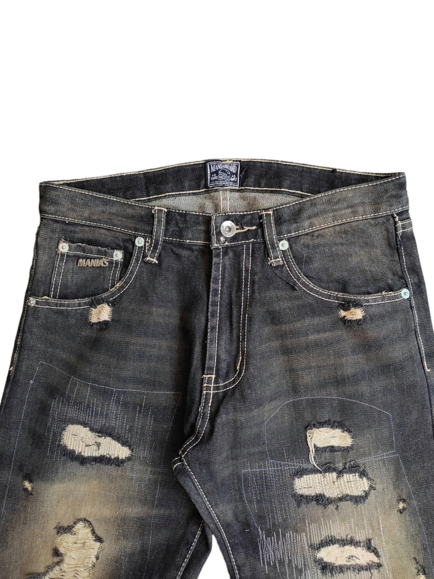 If Six Was Nine 👑Mania's distressed boro Selvedge pants👑 Size US 30 / EU 46 - 5 Thumbnail
