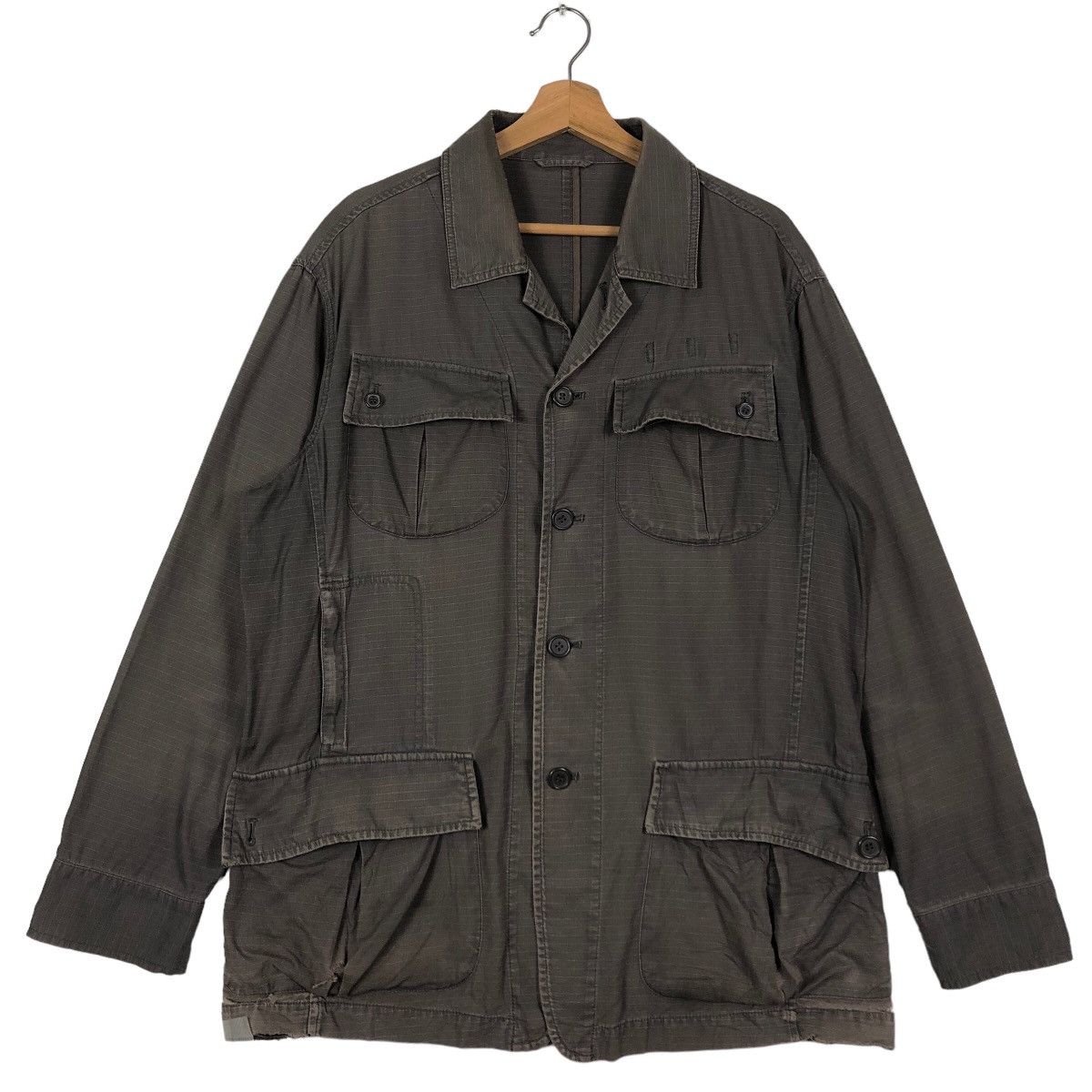 Japanese Brand 🔥Cargo Jacket Multi Pocket G Japan Good Enough Slant Pocket Size US M / EU 48-50 / 2 - 1 Thumbnail