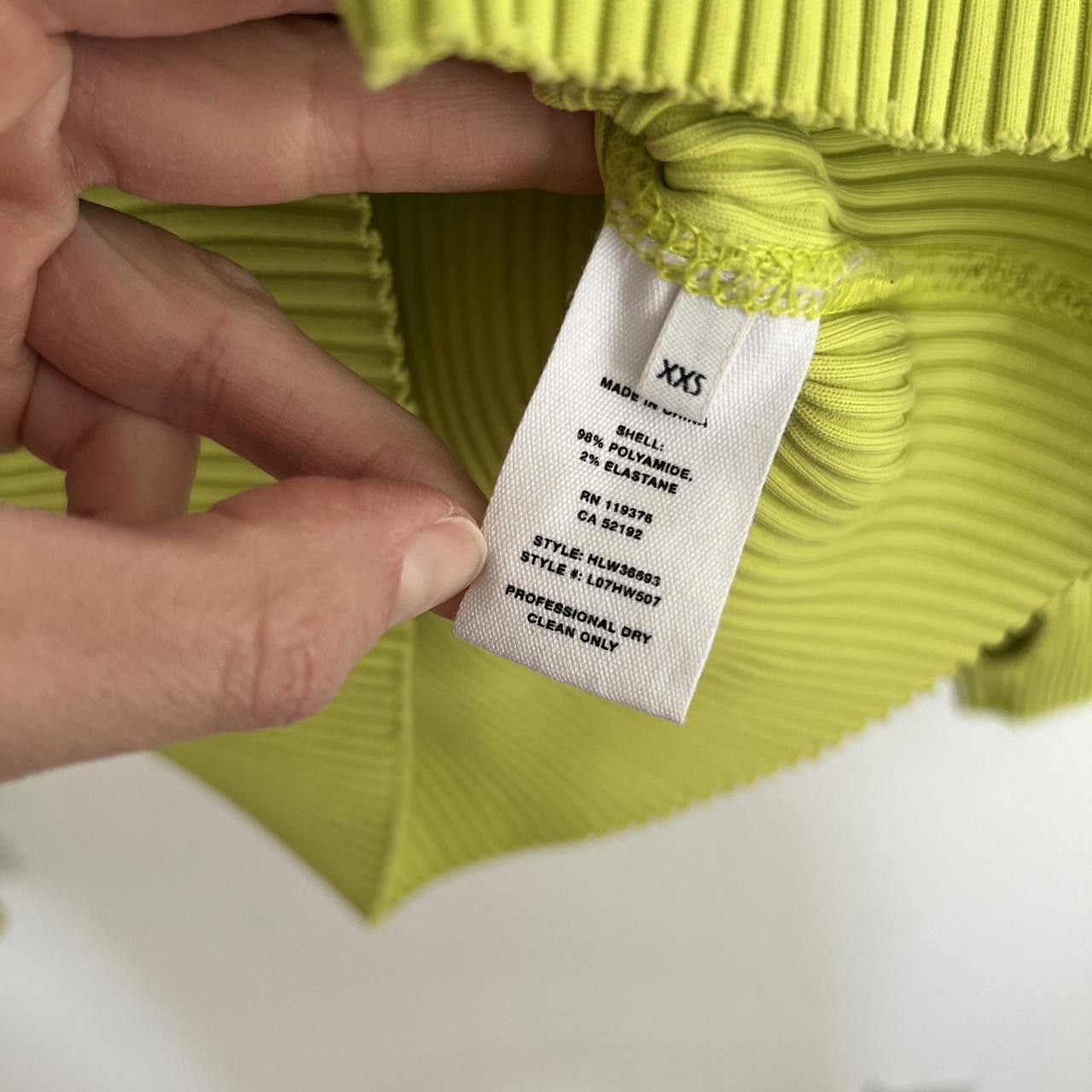 Helmut Lang Helmet Lang Lime Green Ribbed Long Sleeve Size XS / US 0-2 / IT 36-38 - 5 Thumbnail
