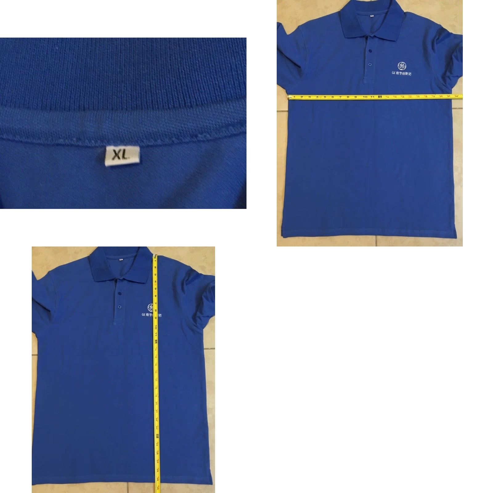 Vintage VINTAGE GE Promo Polo Shirt General Electric Energy Planet Aerospace Tech 90s Shirt Mens L Blue 90s GE Promo Polo Shirt Size US L / EU 52-54 / 3 - 8 Thumbnail